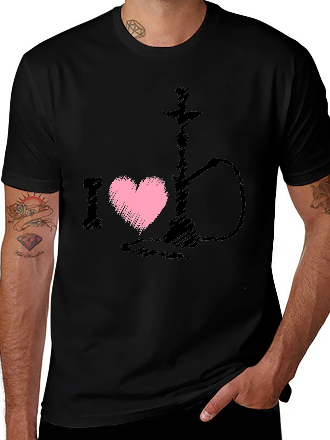 Variant 14 of I Love Hookah T-Shirt - Novelty Graphic Tee