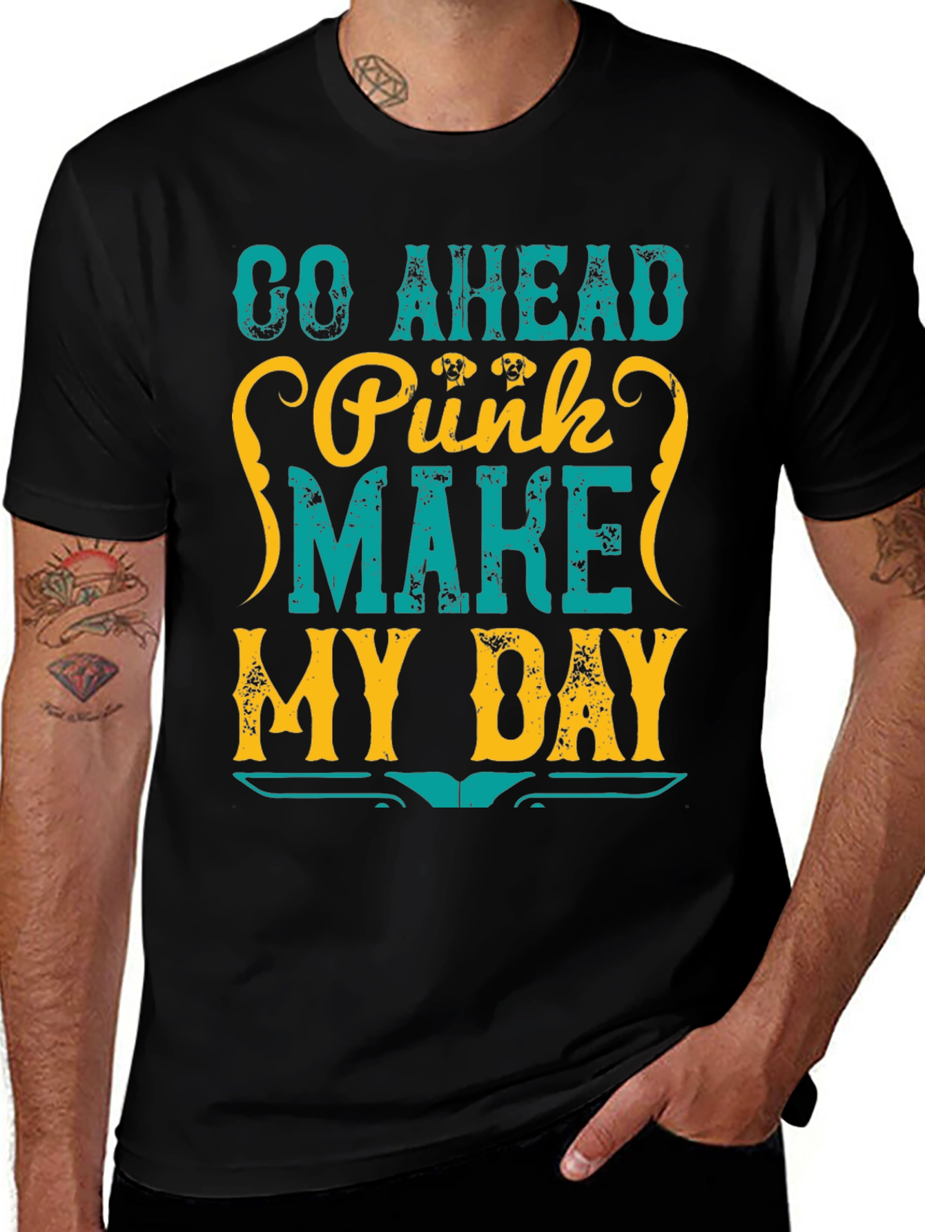 Variant 25 of Go Ahead Punk - Make My Day T-Shirt
