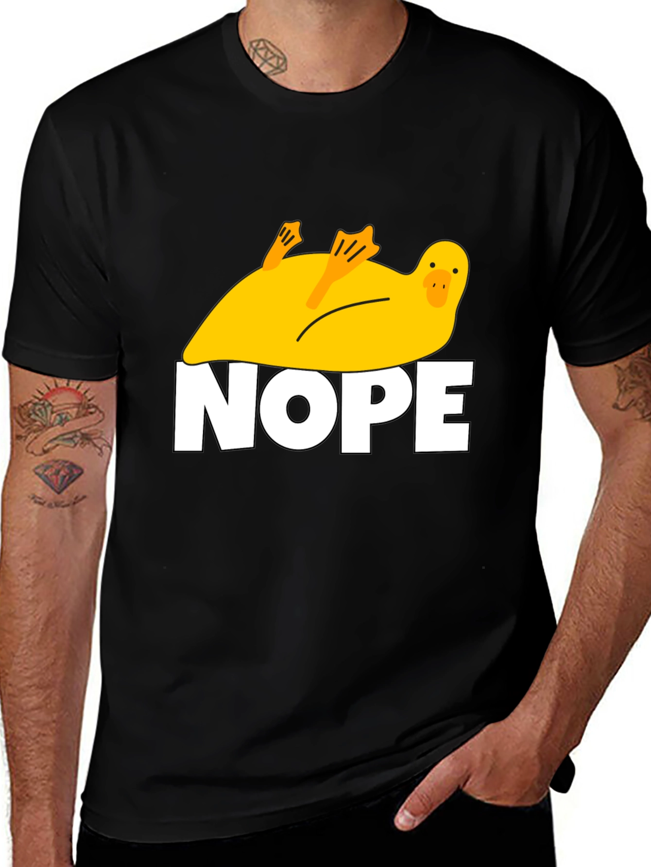 Variant 19 of Nope Duck Graphic Tee - Funny & Unique Cotton T-Shirt