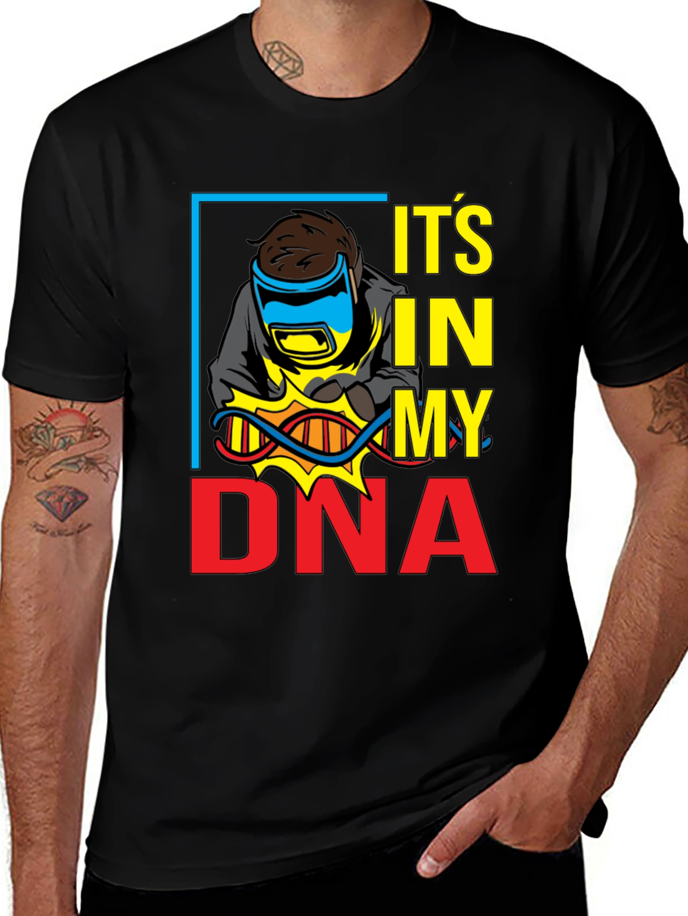 Variant 20 of Welder DNA Black T-Shirt