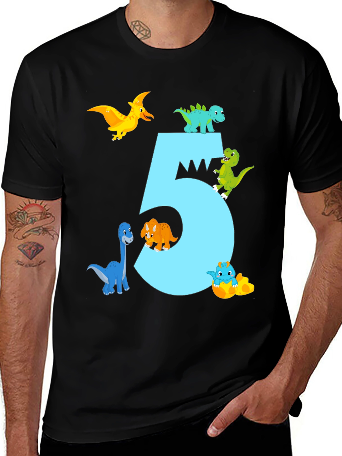 Variant 25 of Dinosaur 5th Birthday T-Shirt