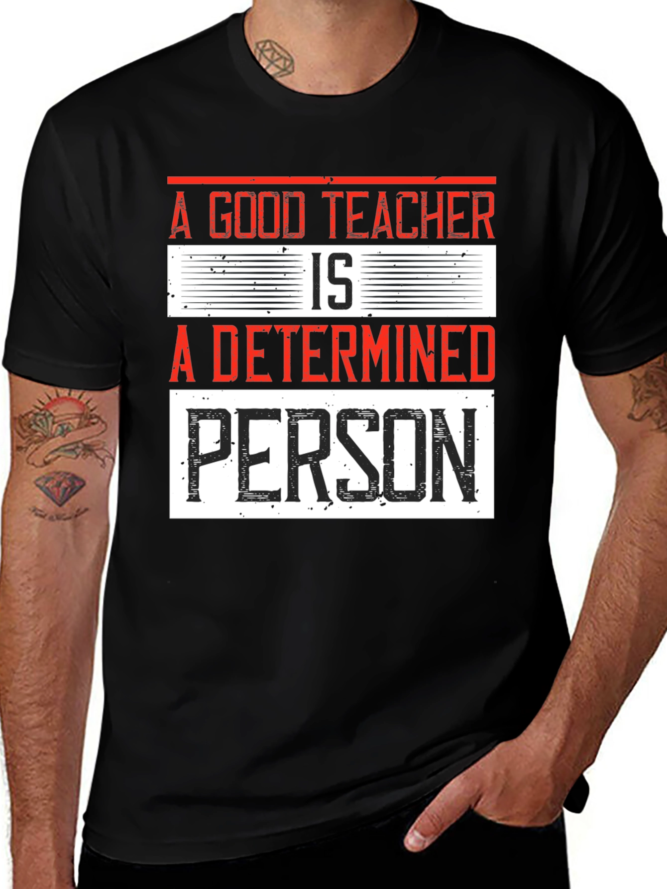 Variant 20 of Teacher Determined Person Graphic Tee