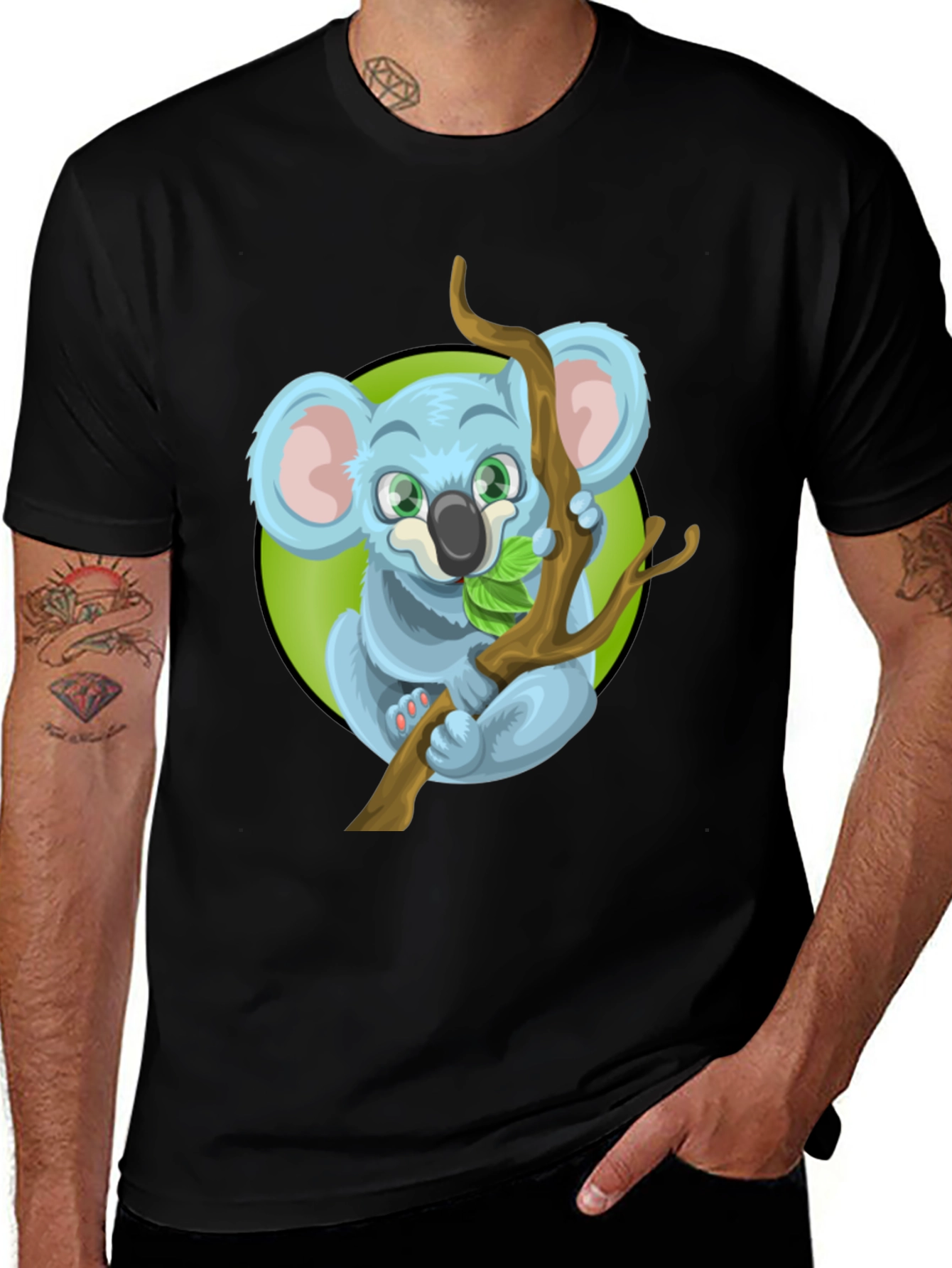 Variant 17 of Cute Koala on Branch Graphic T-Shirt
