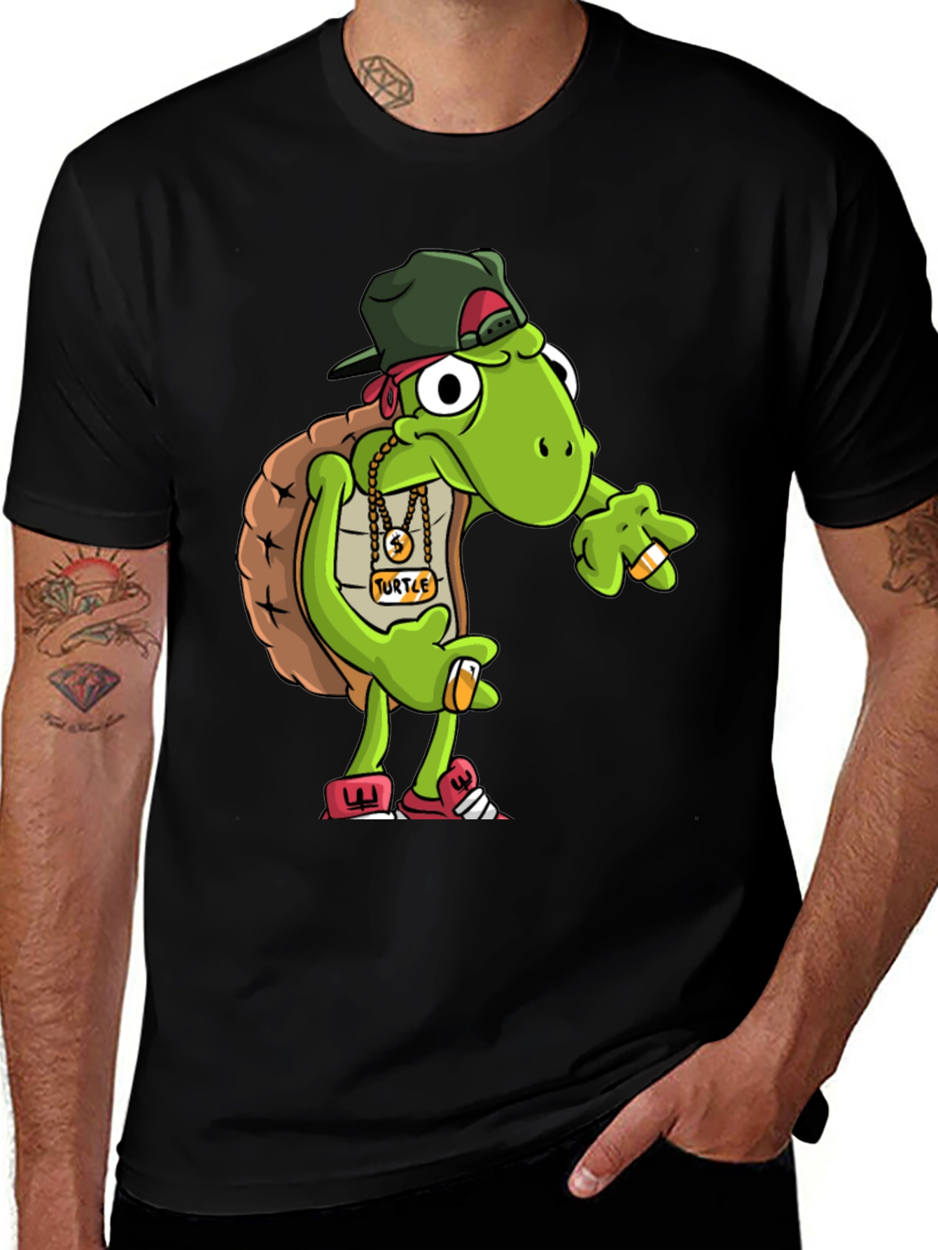 Variant 16 of Gangster Turtle Graphic Tee