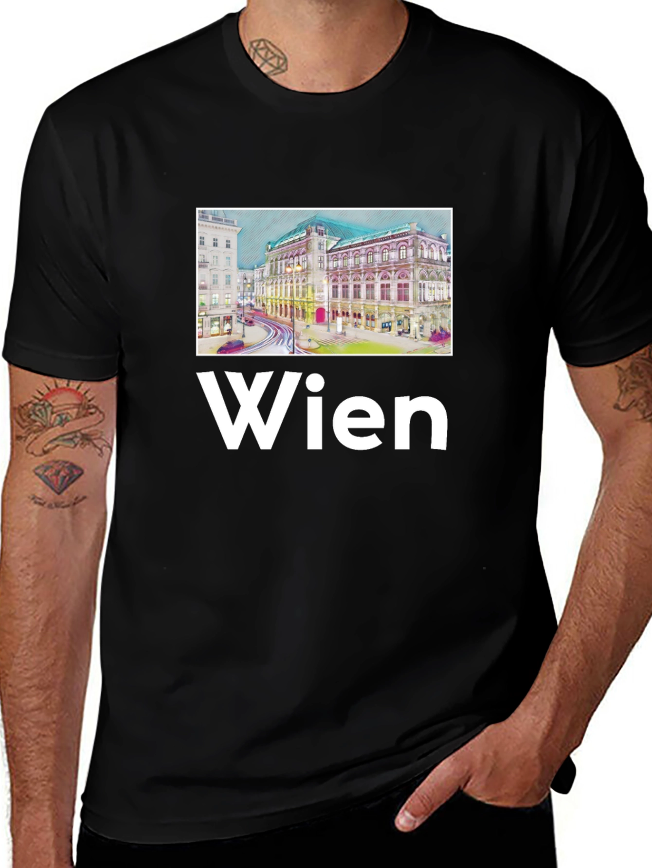 Wien Graphic Tee - Vienna Austria T-Shirt