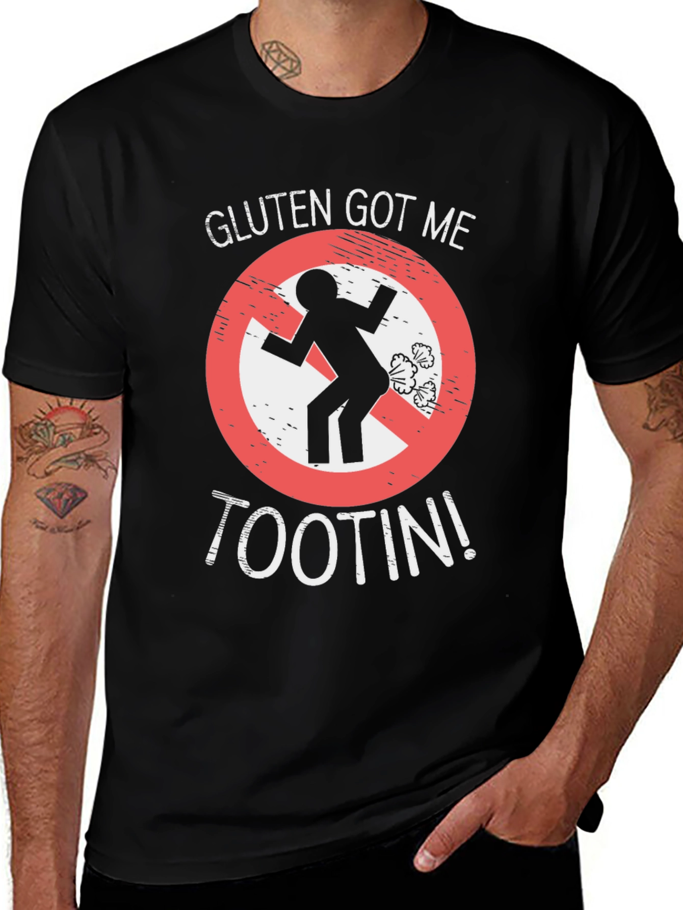 Variant 20 of Gluten Got Me Tootin' Funny T-Shirt