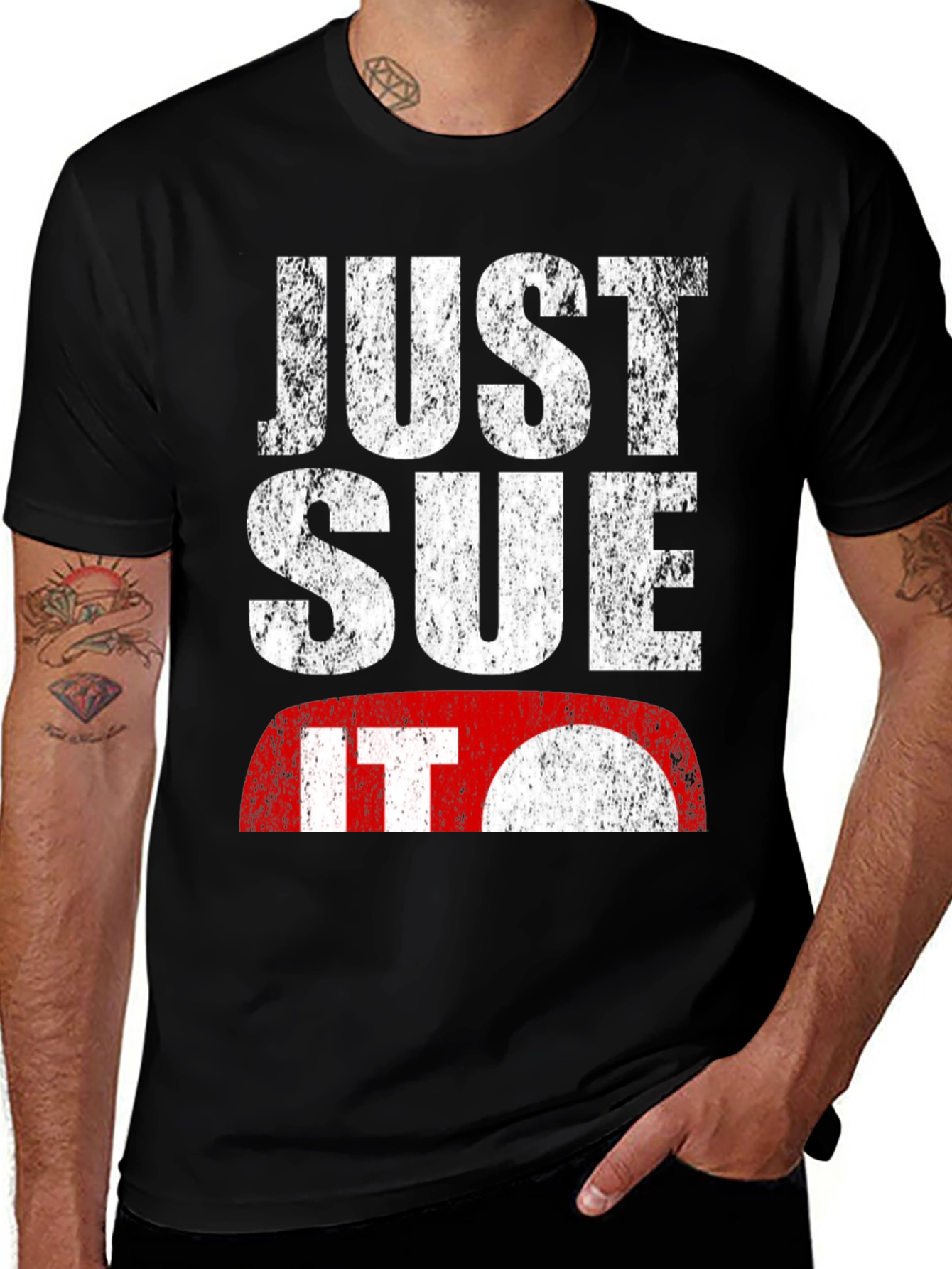 Variant 21 of Just Sue It - Distressed Graphic T-Shirt