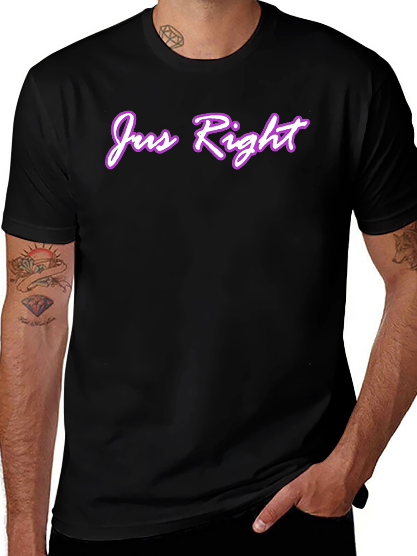 Variant 4 of Jus Right Graphic Tee - Casual Comfort T-Shirt