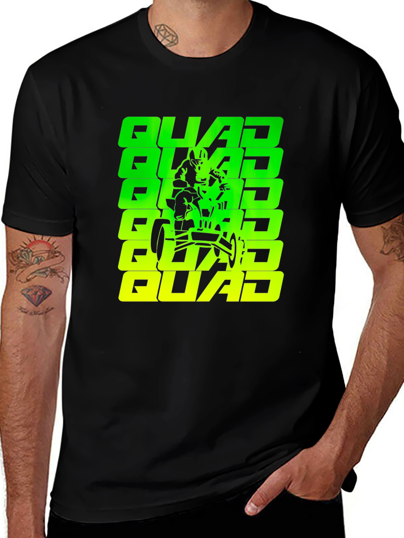 Variant 7 of Quad Rider Graphic Tee - Cool ATV Design