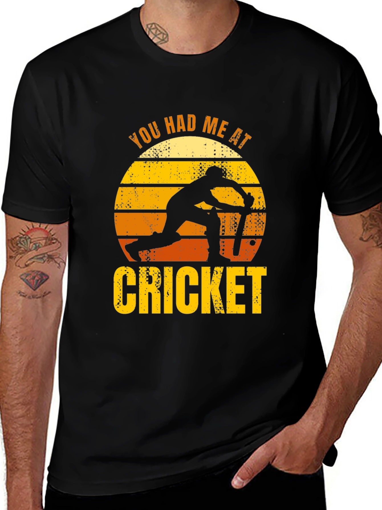 Variant 14 of You Had Me At Cricket Graphic T-Shirt