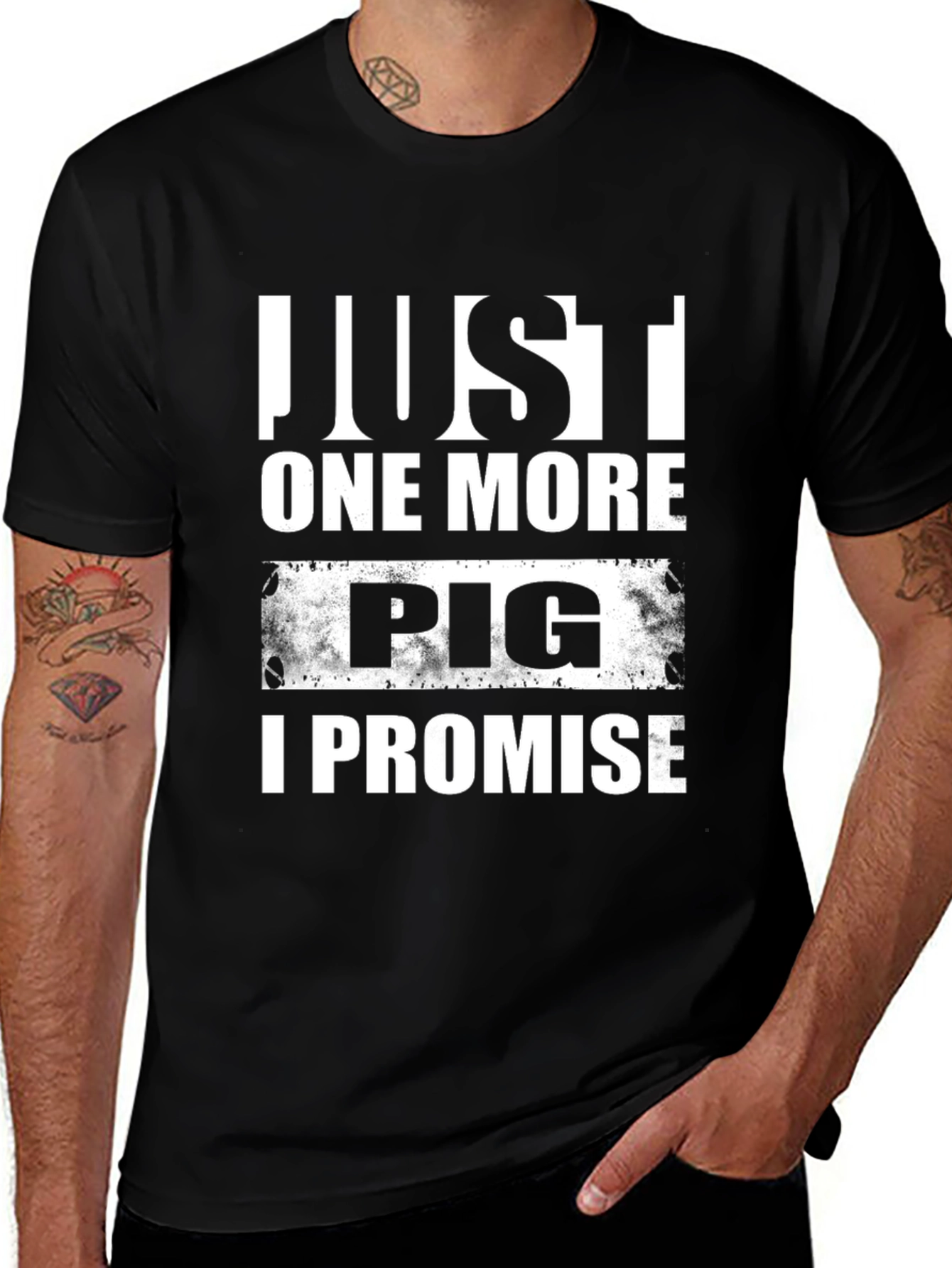 Variant 24 of Just One More Pig T-Shirt