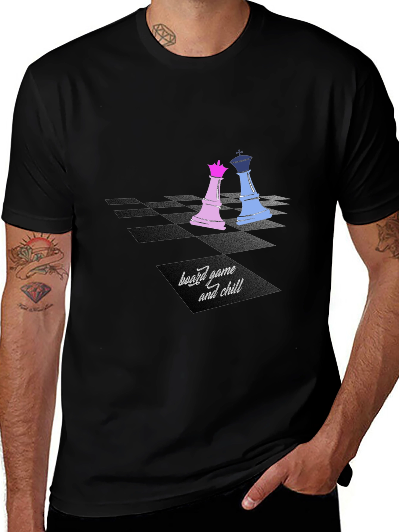 Variant 24 of Board Game and Chill Graphic Tee