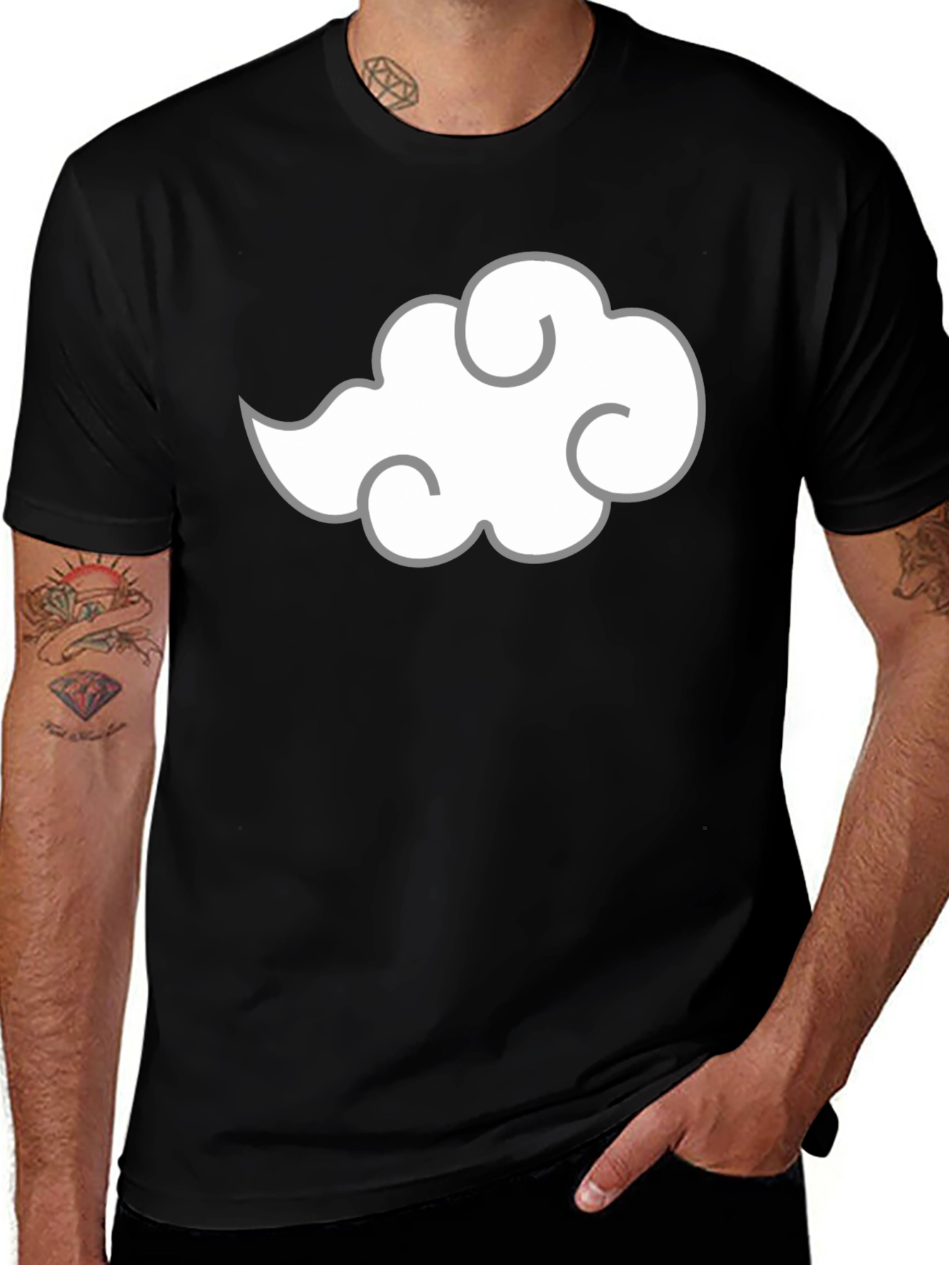 Variant 17 of Akatsuki Cloud T-Shirt - Anime Inspired