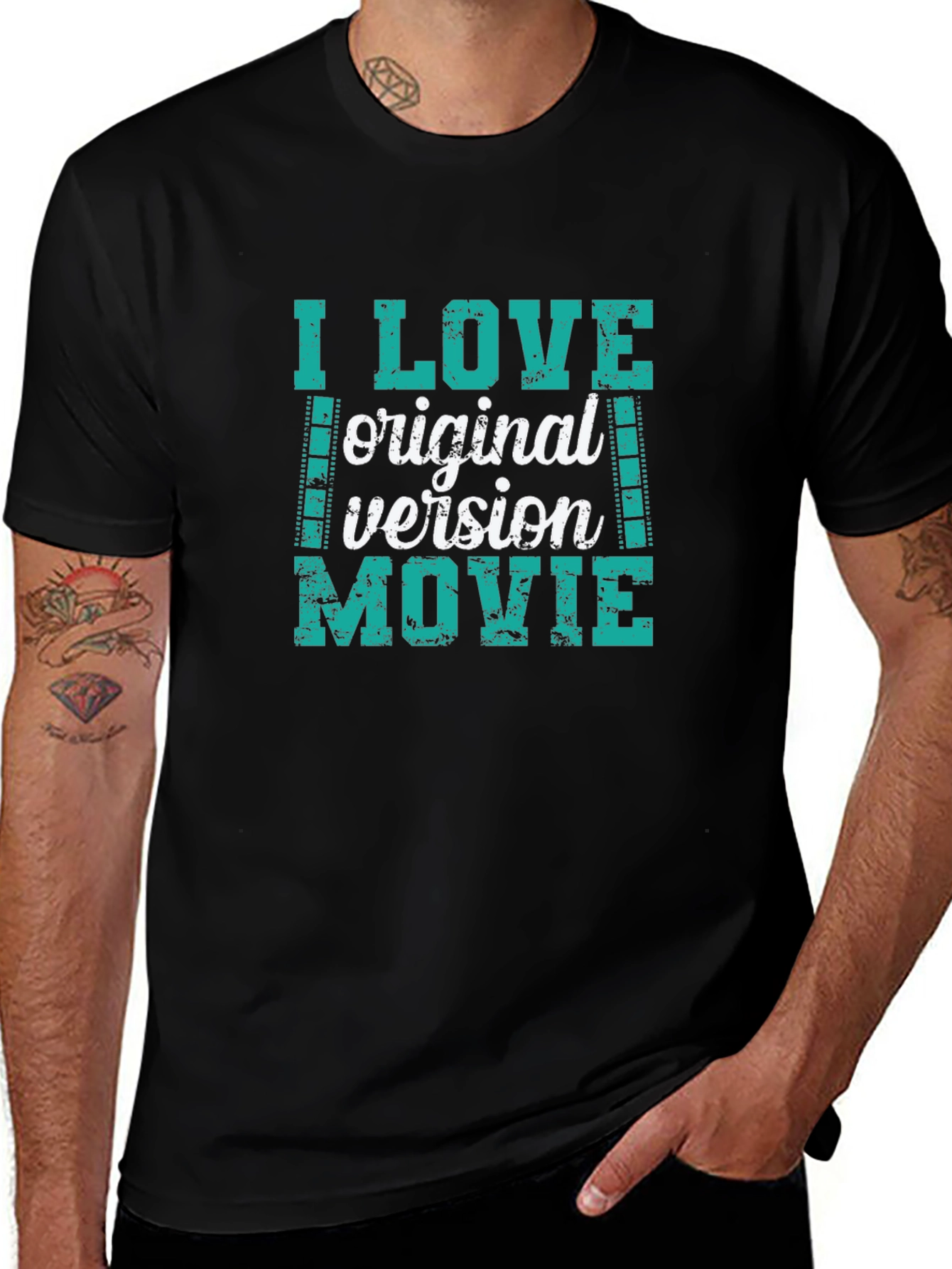 Variant 23 of I Love Original Version Movie Black T-Shirt