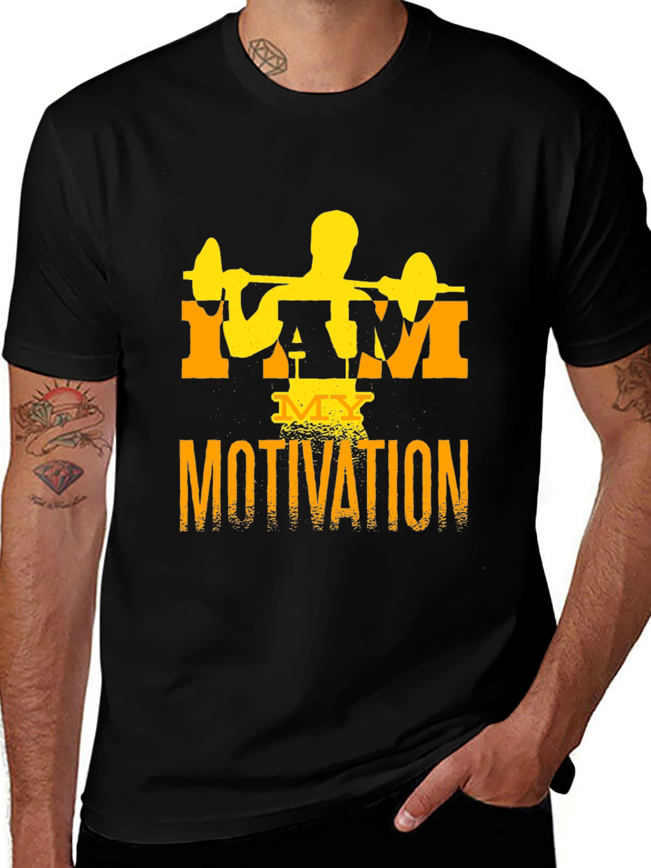 Variant 9 of I AM MY MOTIVATION Gym T-Shirt Workout Fitness