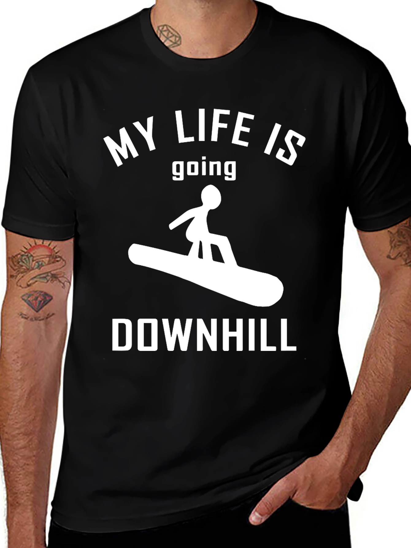 Variant 4 of My Life Is Going Downhill T-Shirt