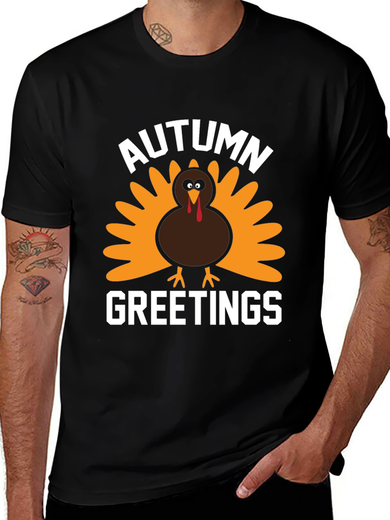 Autumn Greetings Turkey T-Shirt
