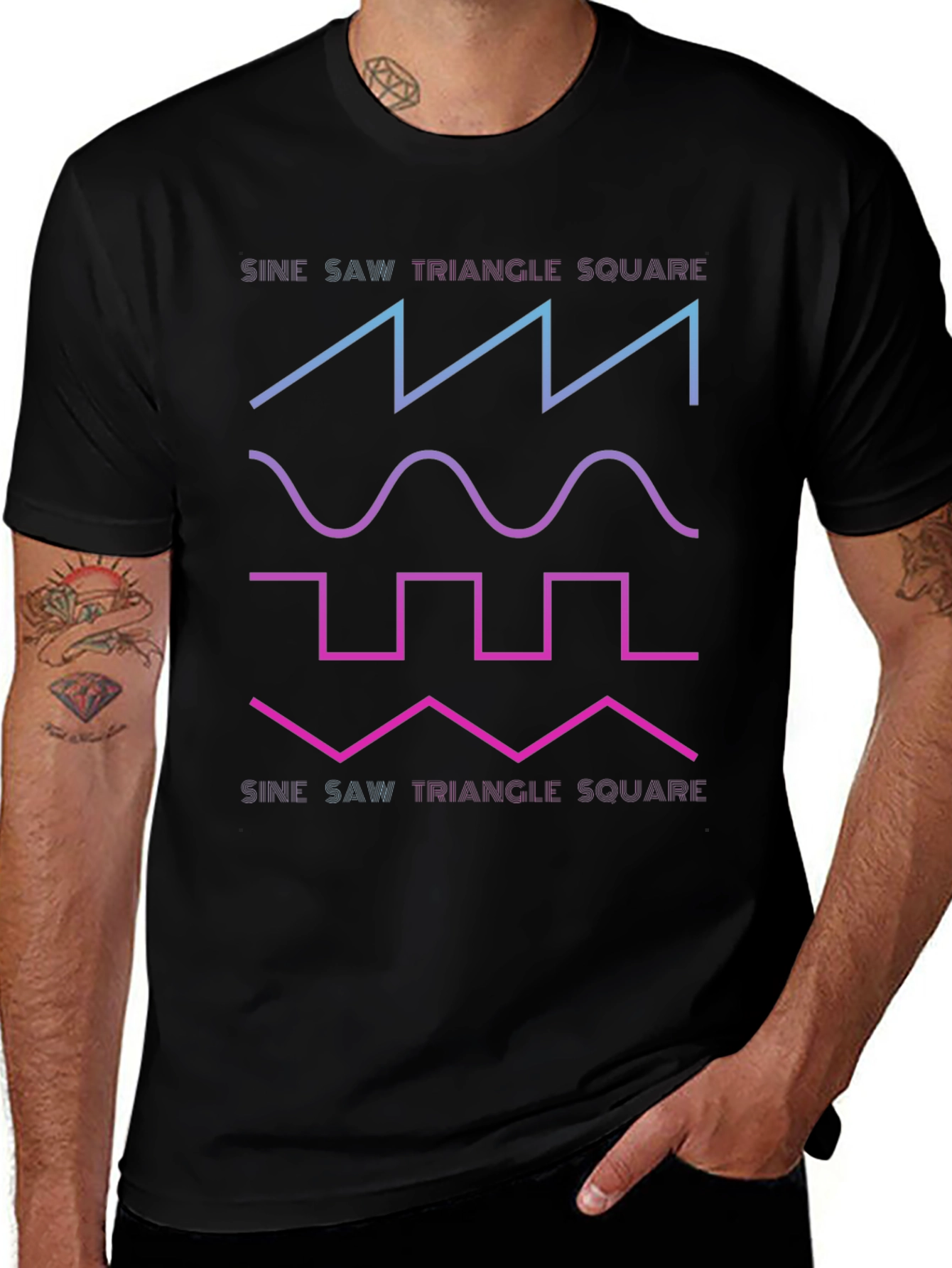 Variant 22 of Sine Wave Graphic T-Shirt