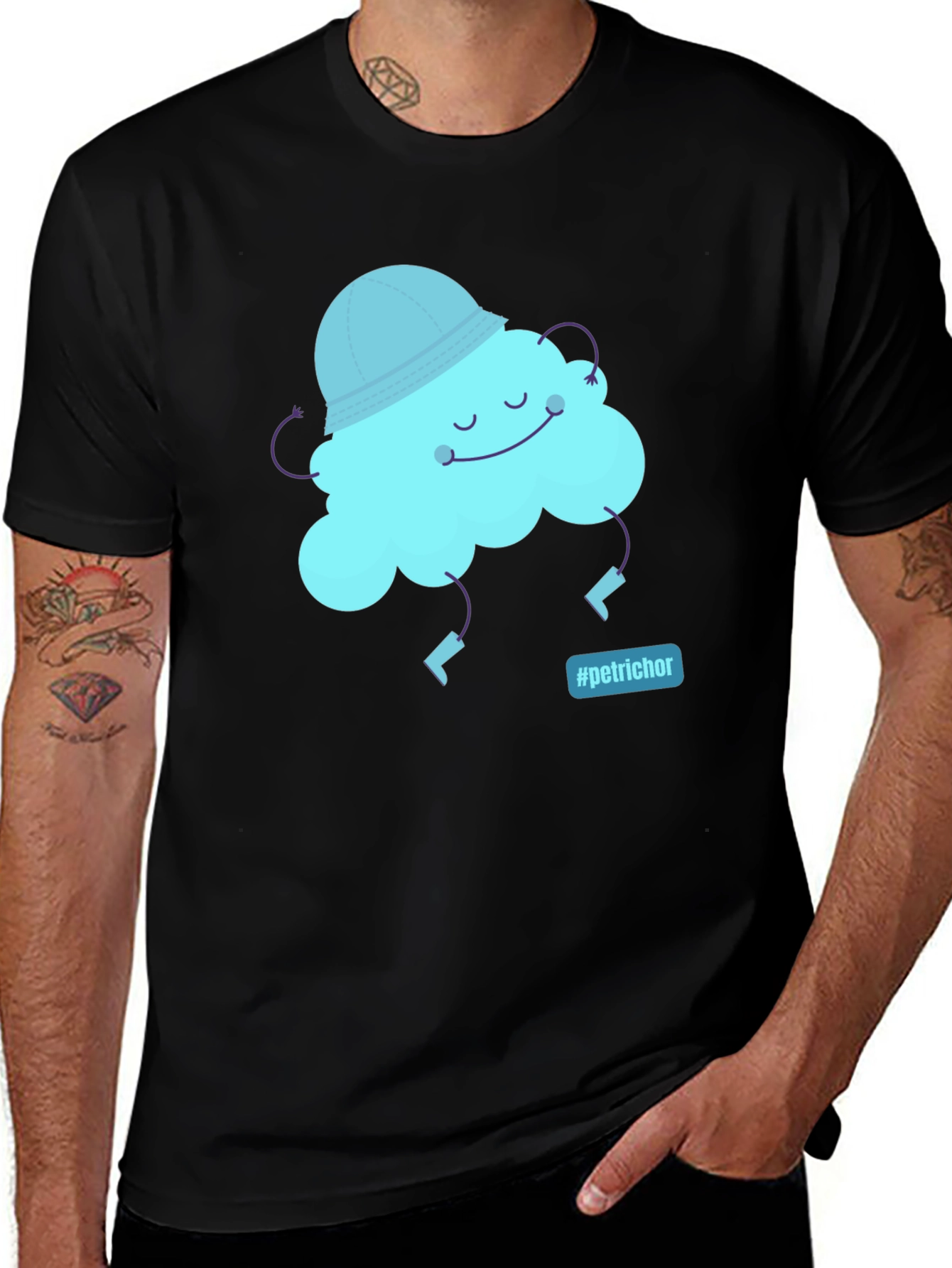 Variant 24 of Cloudy Day Graphic T-Shirt - Petrichor