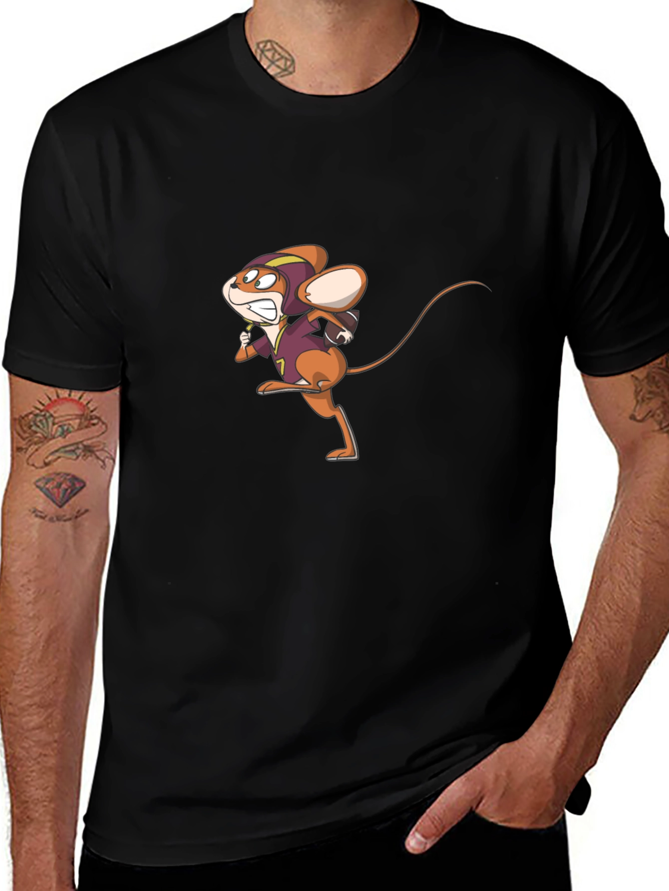 Variant 12 of Football Mouse Graphic T-Shirt