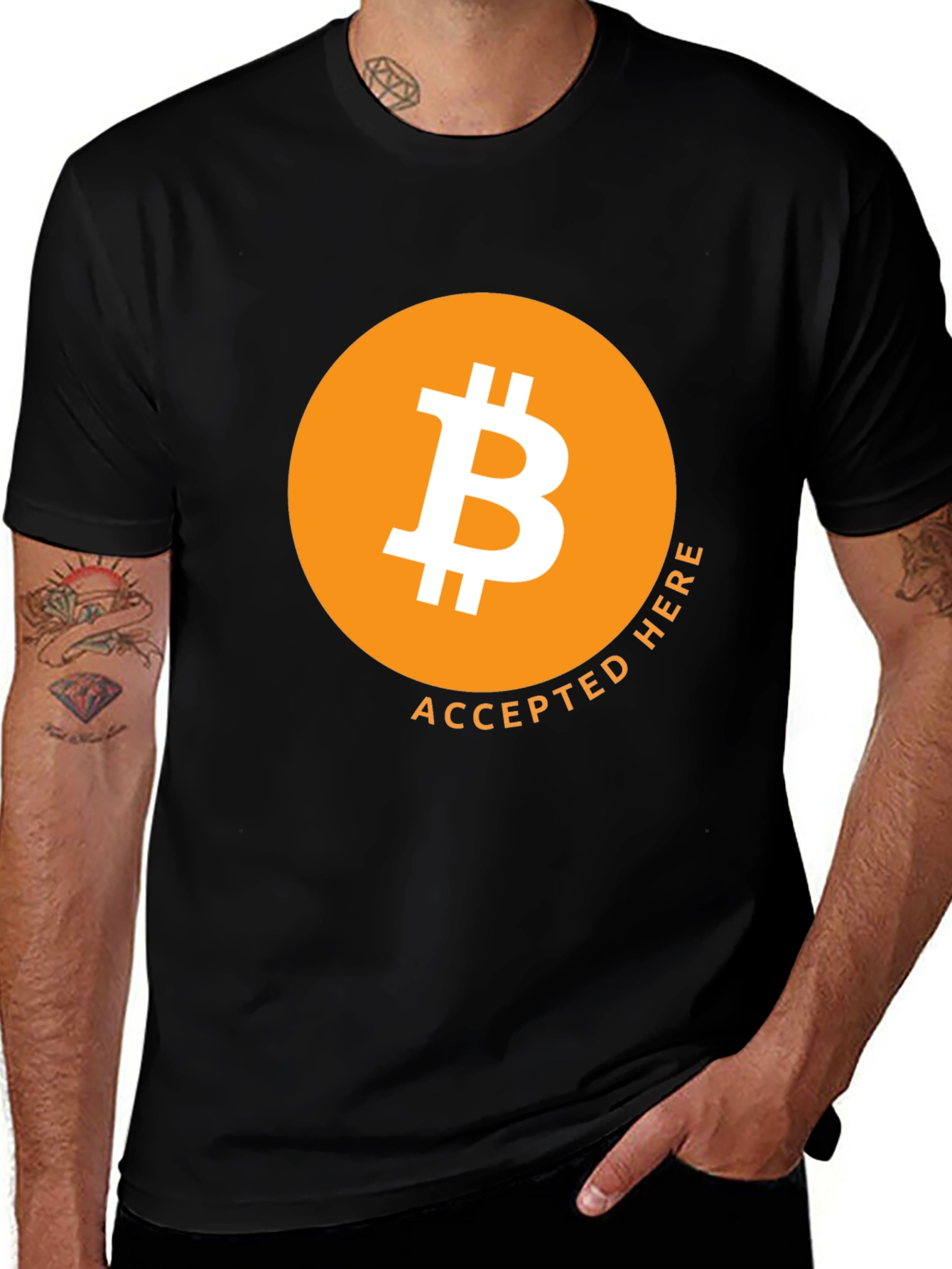 Variant 30 of Bitcoin Accepted Here T-Shirt