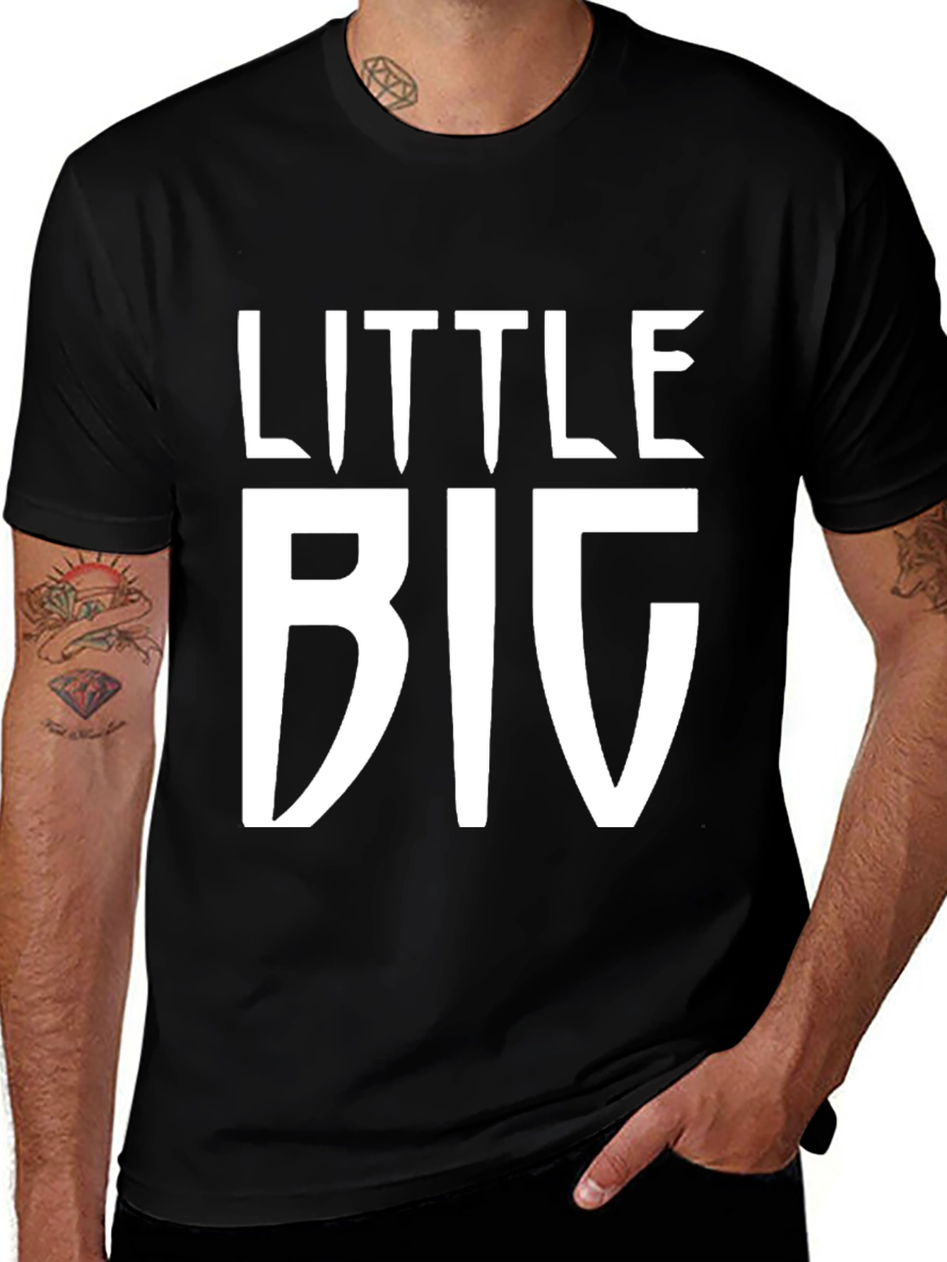 Variant 21 of Little Big Black T-Shirt - Novelty Graphic Tee
