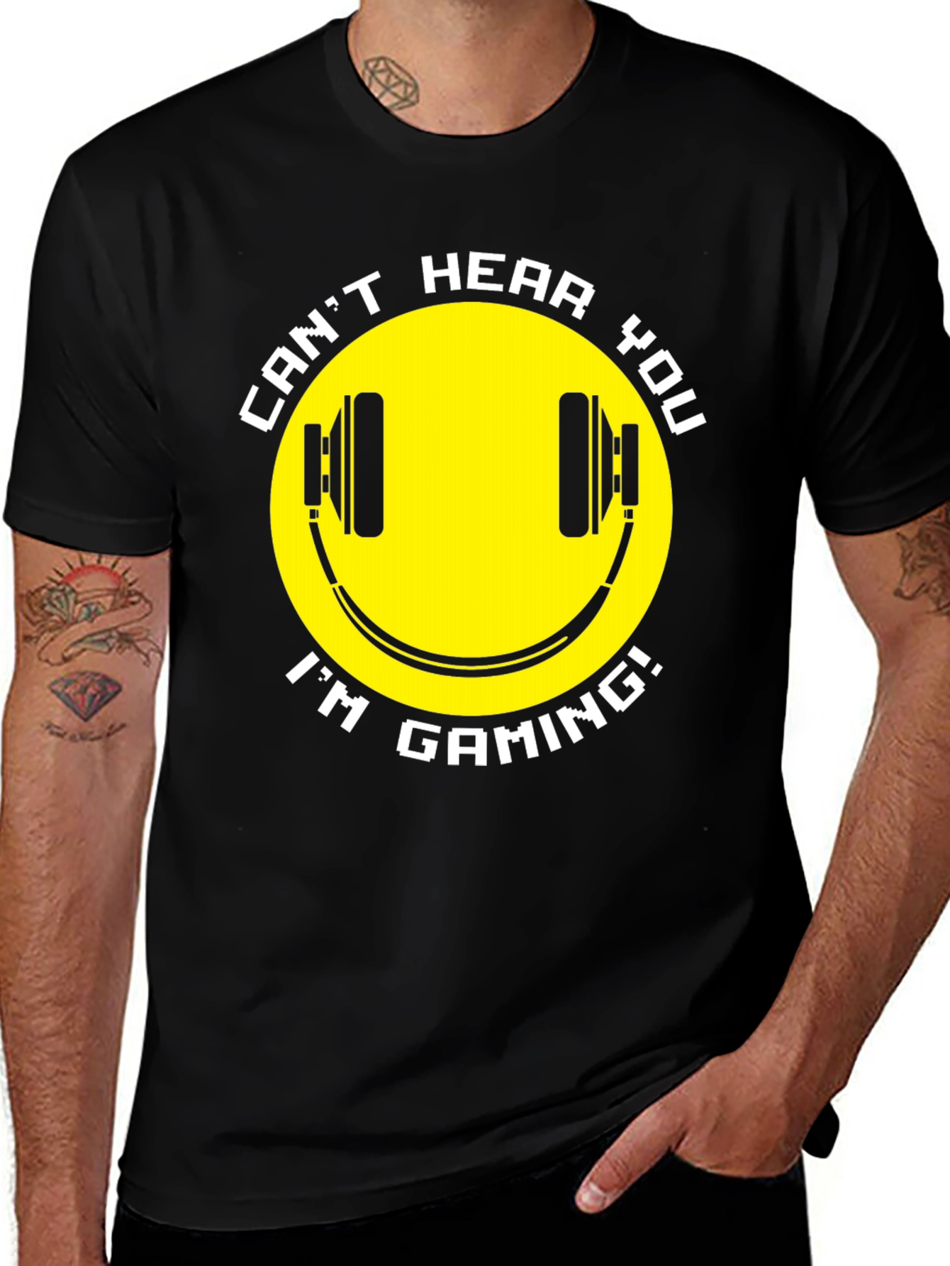 Variant 8 of Gamer T-Shirt - Can't Hear You I'm Gaming - Funny Graphic Tee