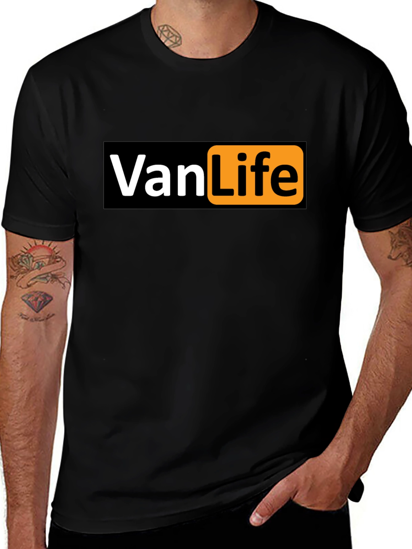 Variant 5 of Van Life Graphic T-Shirt - Black