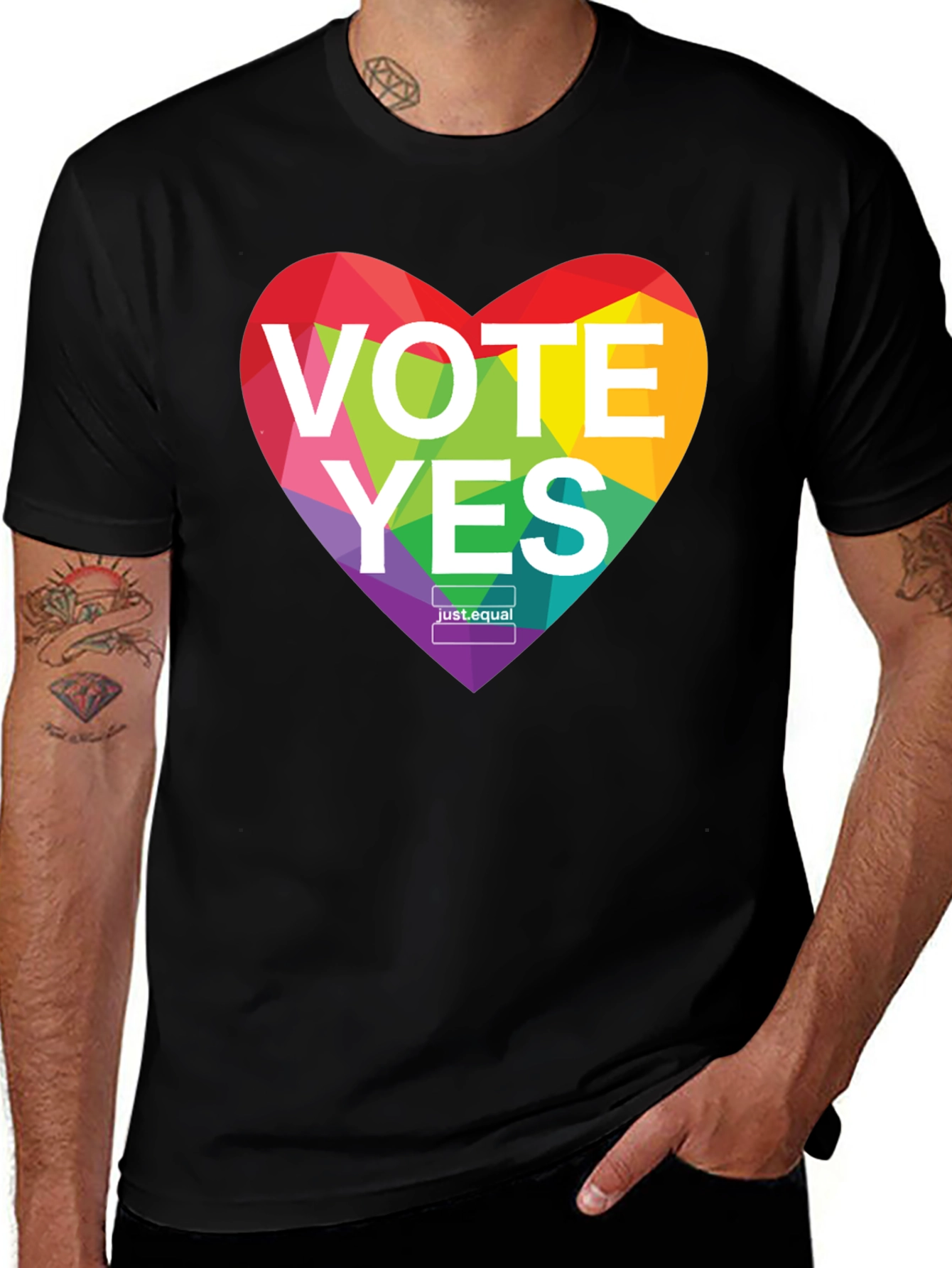 Variant 12 of Vote Yes LGBTQ+ Equality T-Shirt