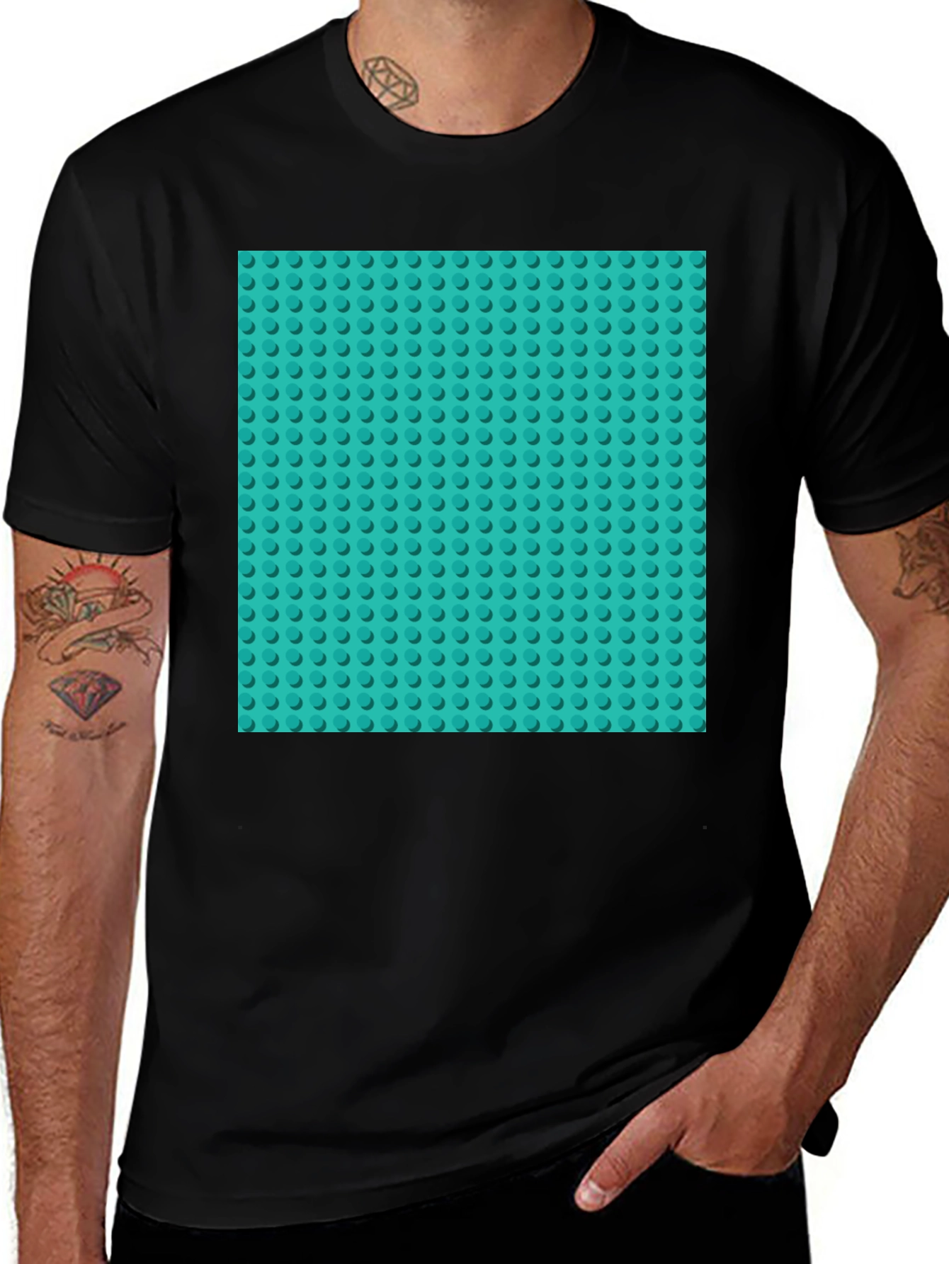 Lego Base Plate T-Shirt - Creative Building Fun