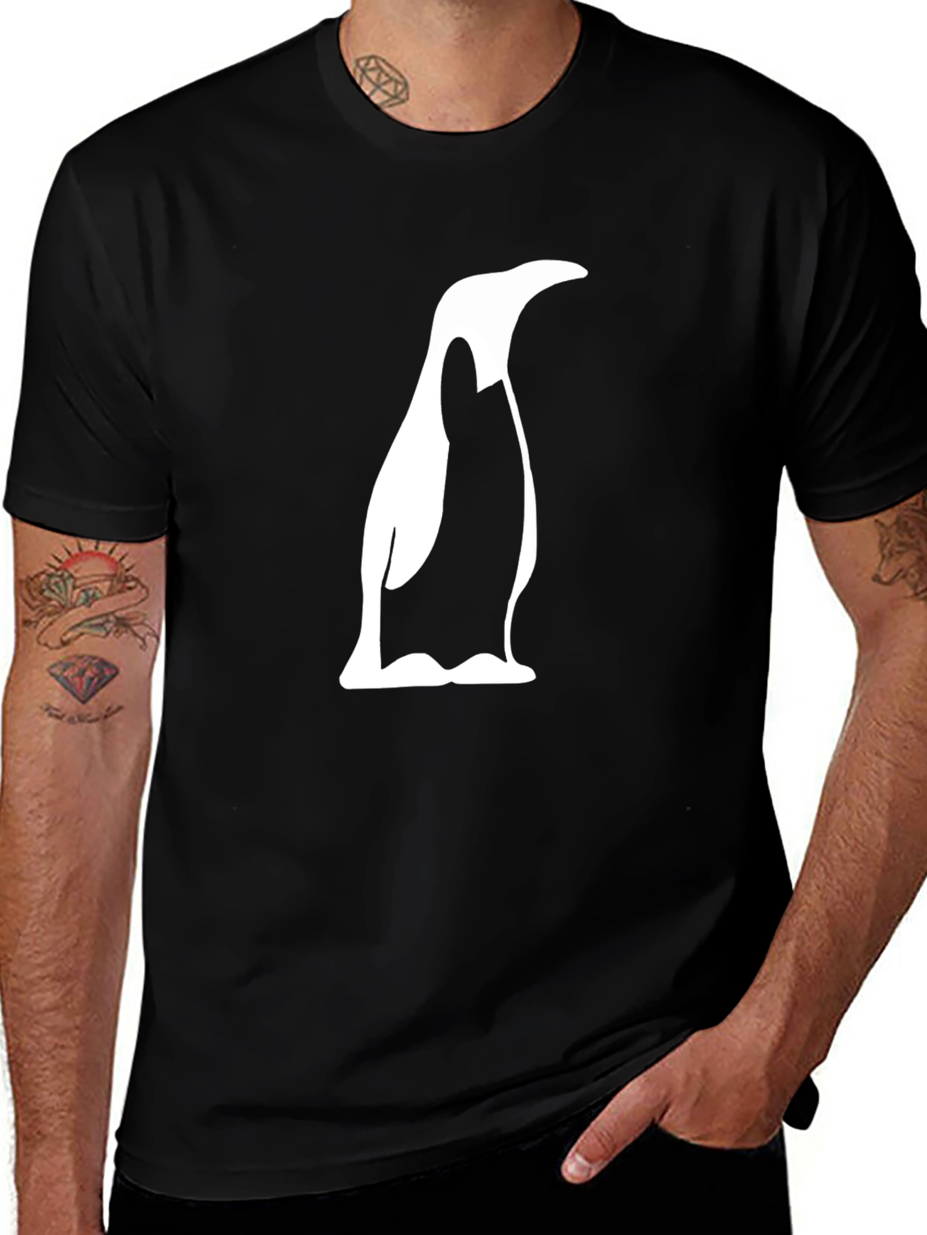 Variant 9 of Penguin Graphic Black T-Shirt - Unisex