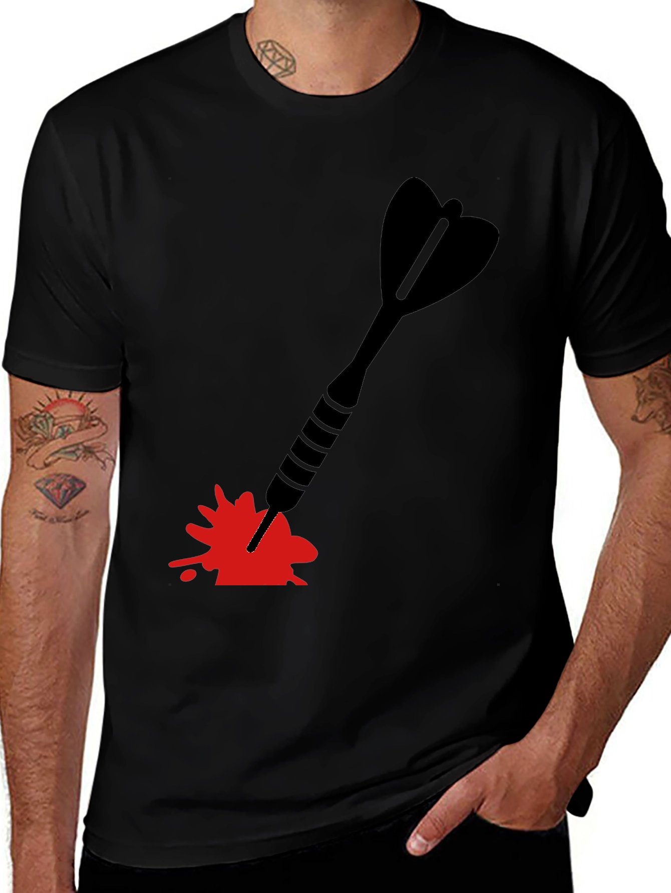 Variant 20 of Dart in Blood T-Shirt - Unique Graphic Tee