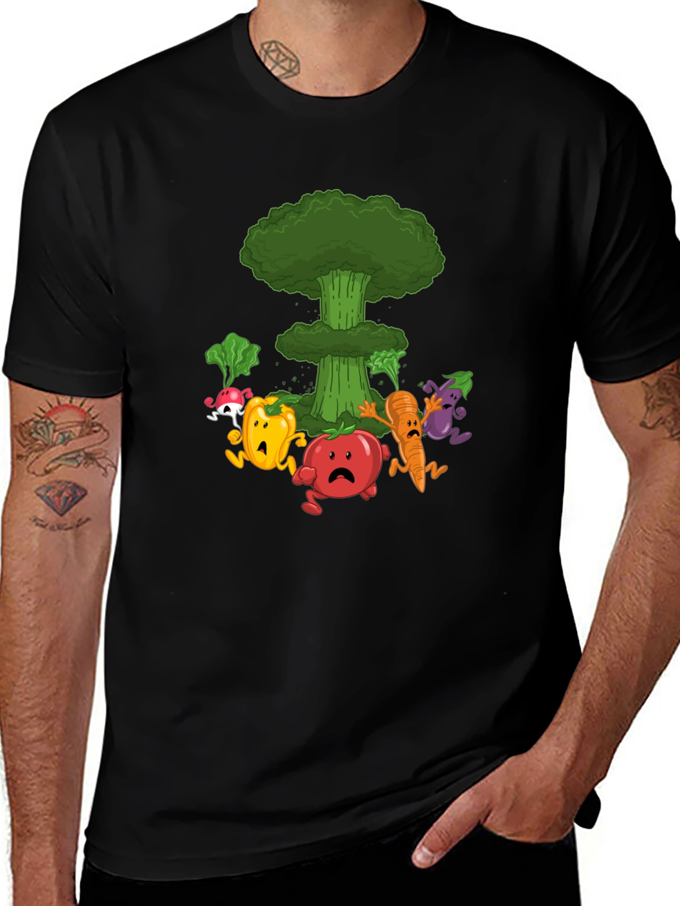Variant 24 of Vegetable Nuclear Explosion T-Shirt