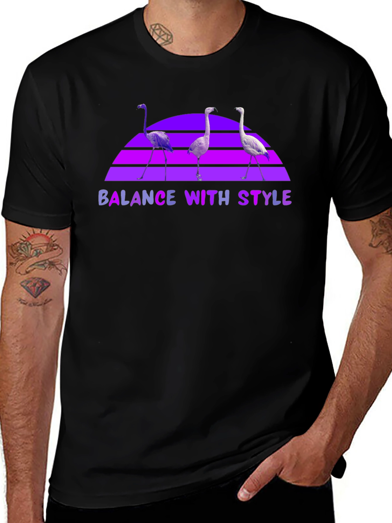Variant 7 of Balance With Style Flamingo T-Shirt