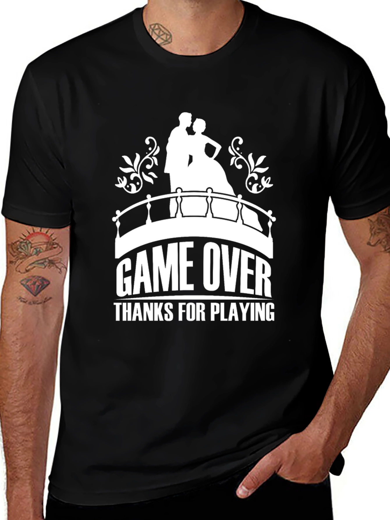 Variant 24 of Game Over T-Shirt - Wedding Theme Novelty Tee