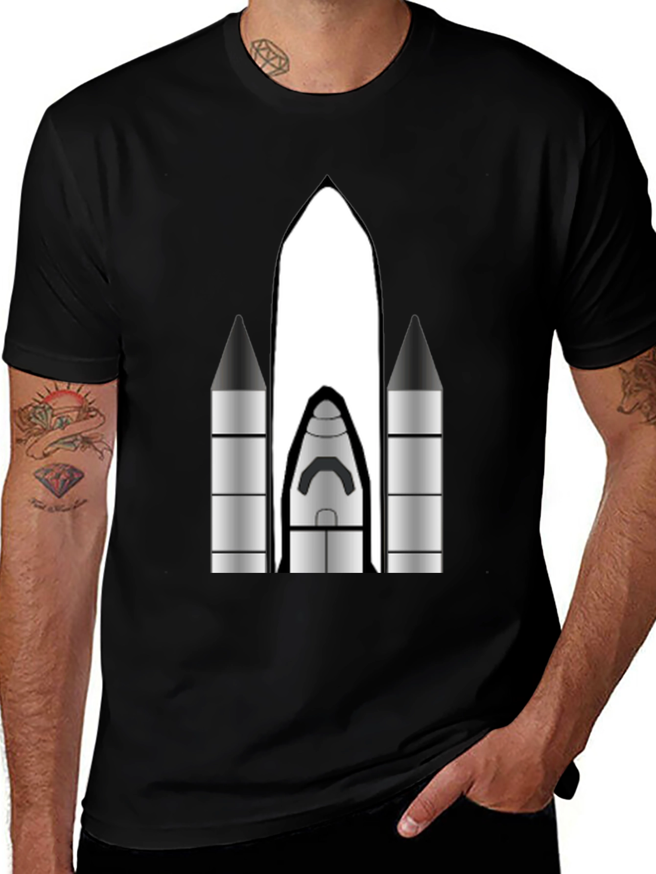 Variant 23 of Space Shuttle Graphic Tee - Blast Off in Style!