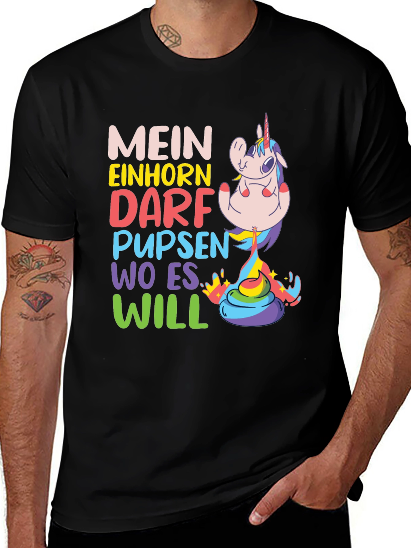 Funny Unicorn Fart T-Shirt - Mein Einhorn