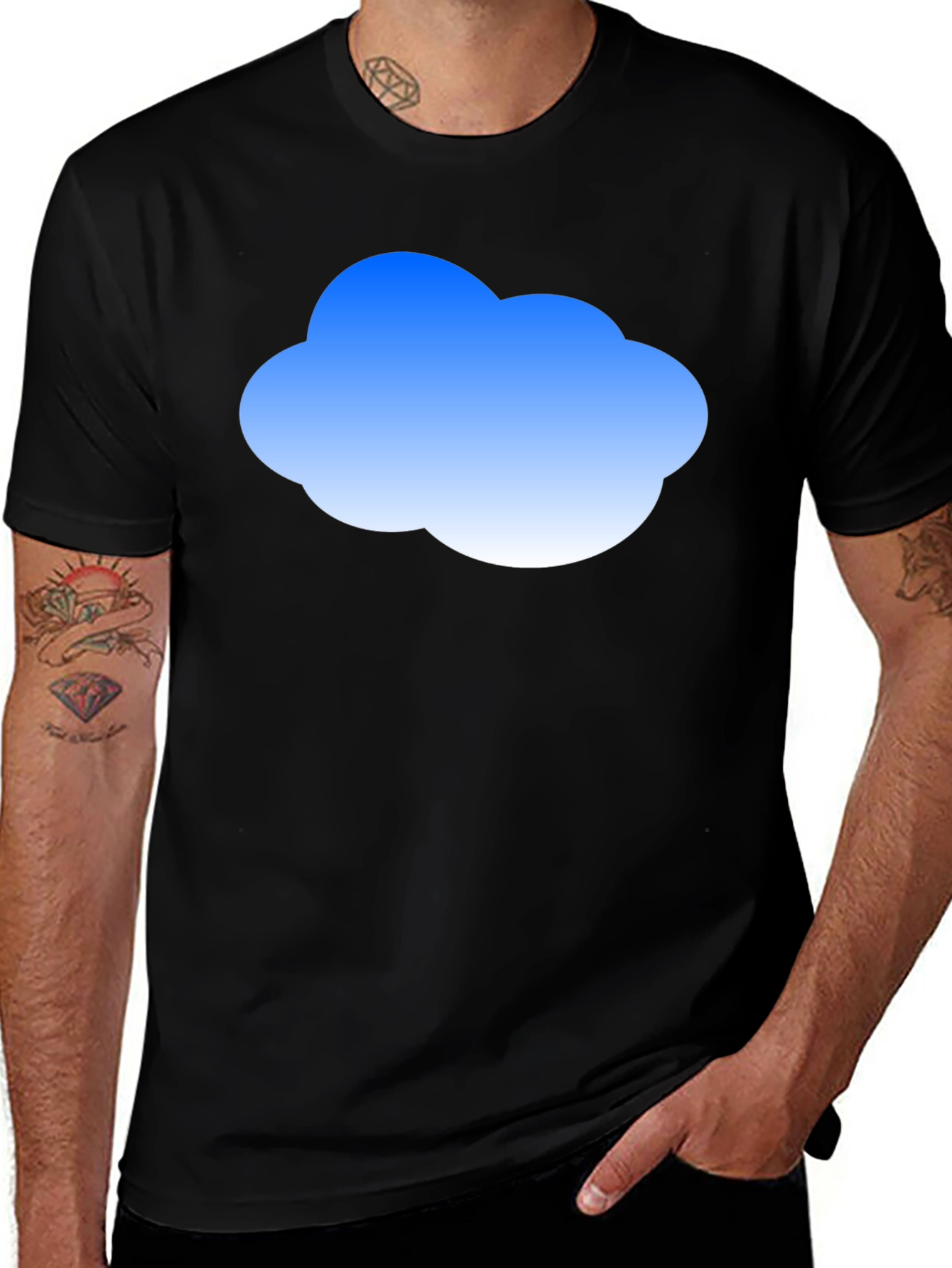Variant 5 of Cloud Graphic T-Shirt - Stylish Cotton Tee