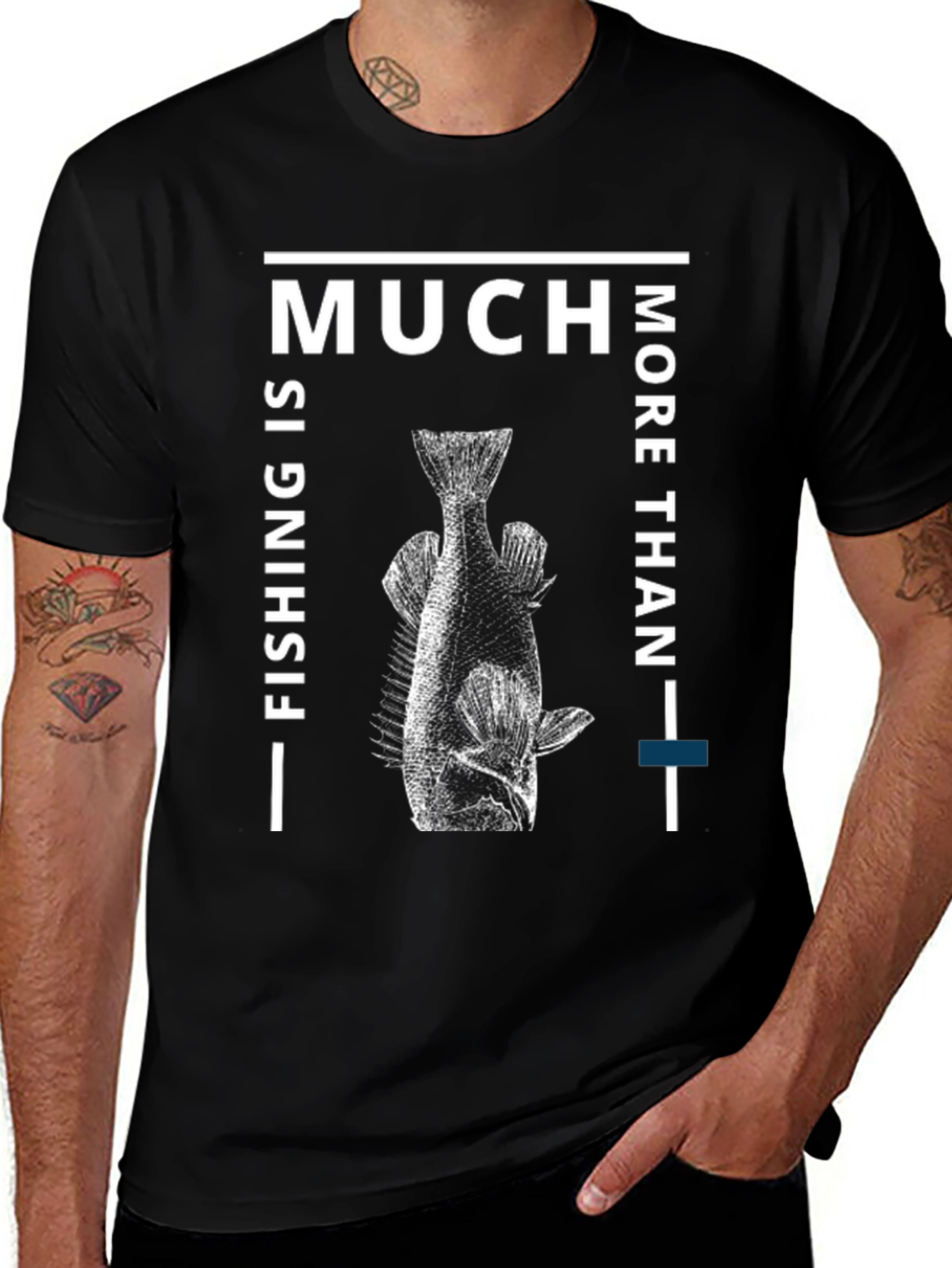 Variant 17 of Fishing Graphic Tee - Much More Than Fishing 