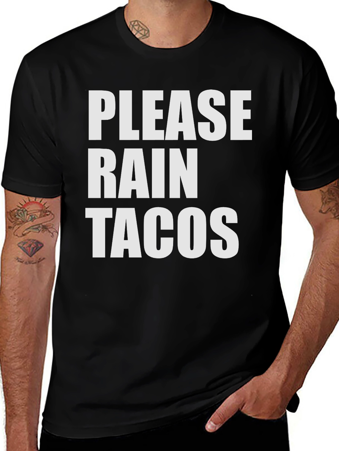 Variant 22 of Please Rain Tacos Graphic Tee