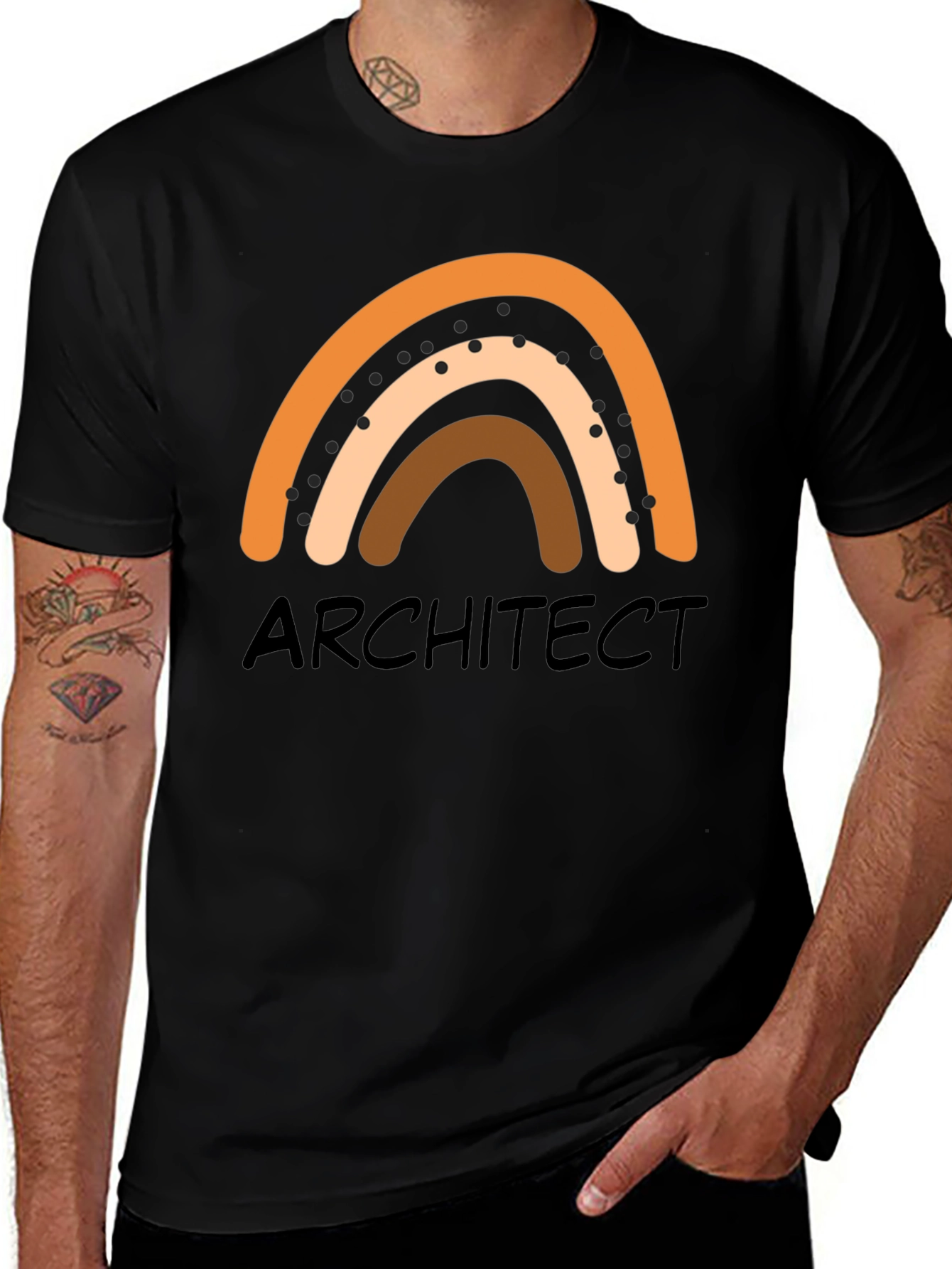 Variant 29 of Architect Rainbow Graphic T-Shirt - Unisex Crew Neck
