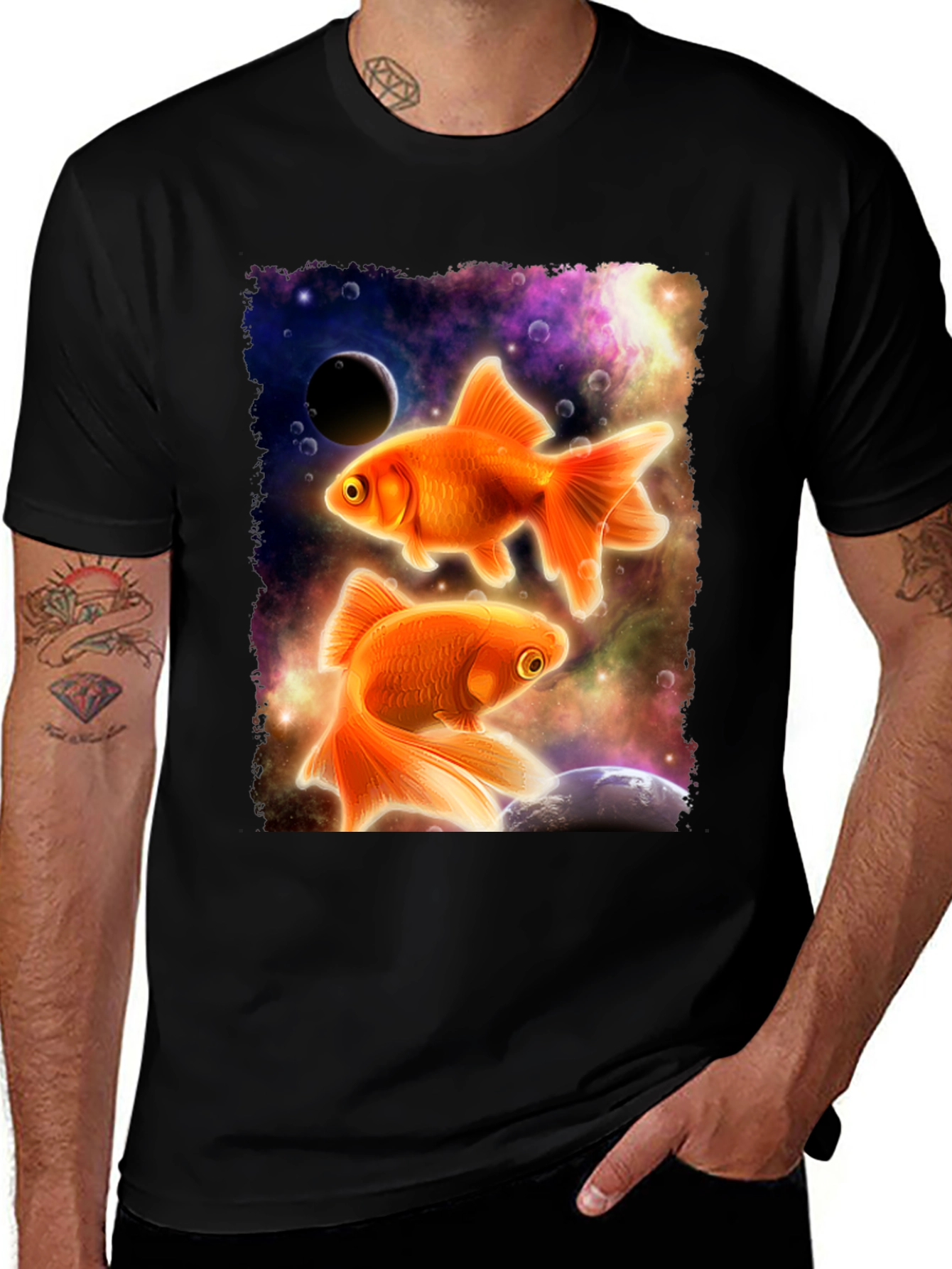 Space Goldfish Graphic Tee