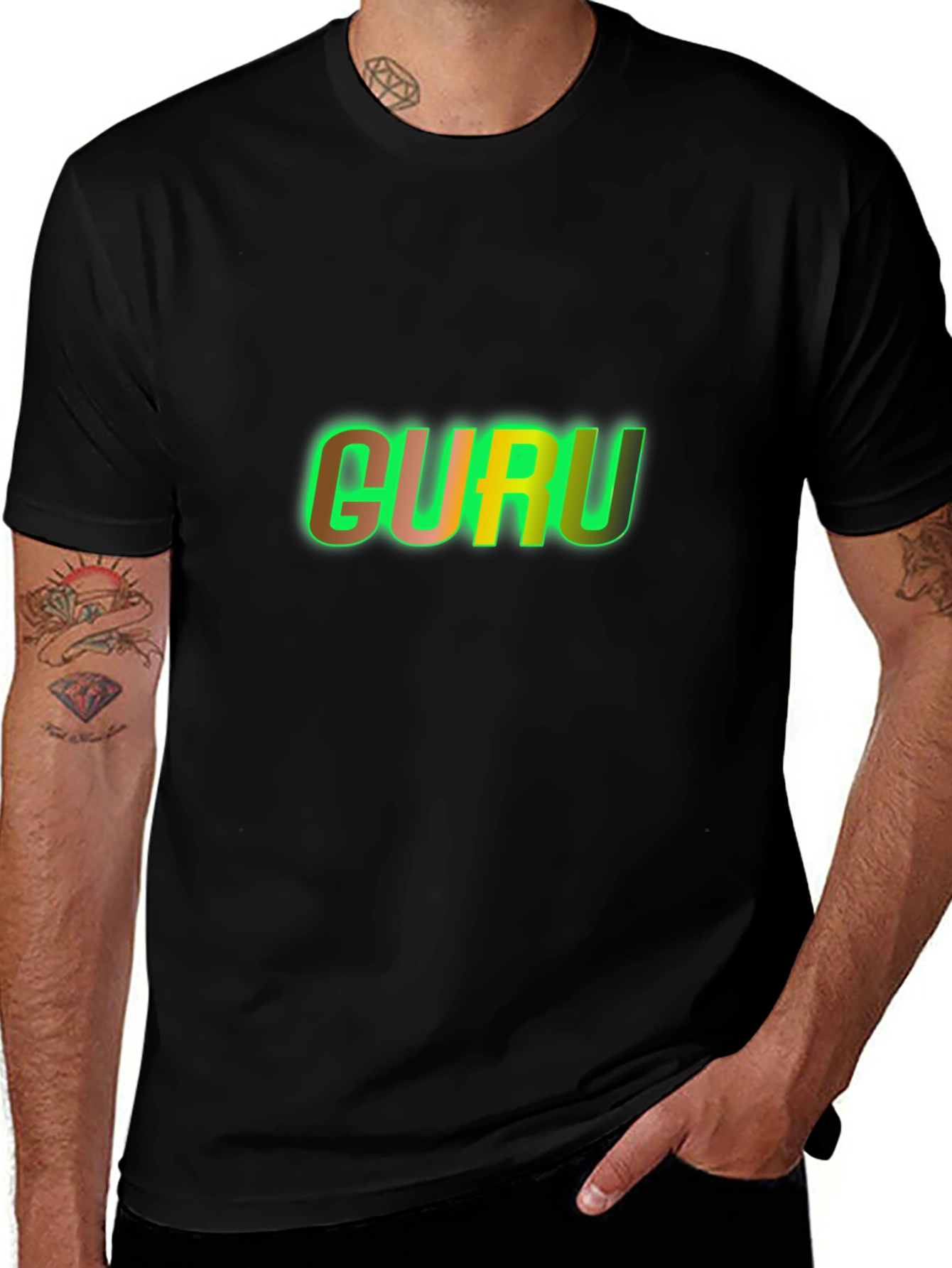 Variant 8 of Guru Black T-Shirt