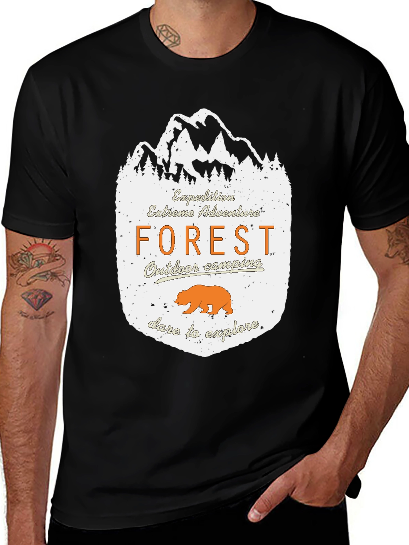 Variant 21 of Forest Adventure Graphic Tee - Explore the Outdoors!