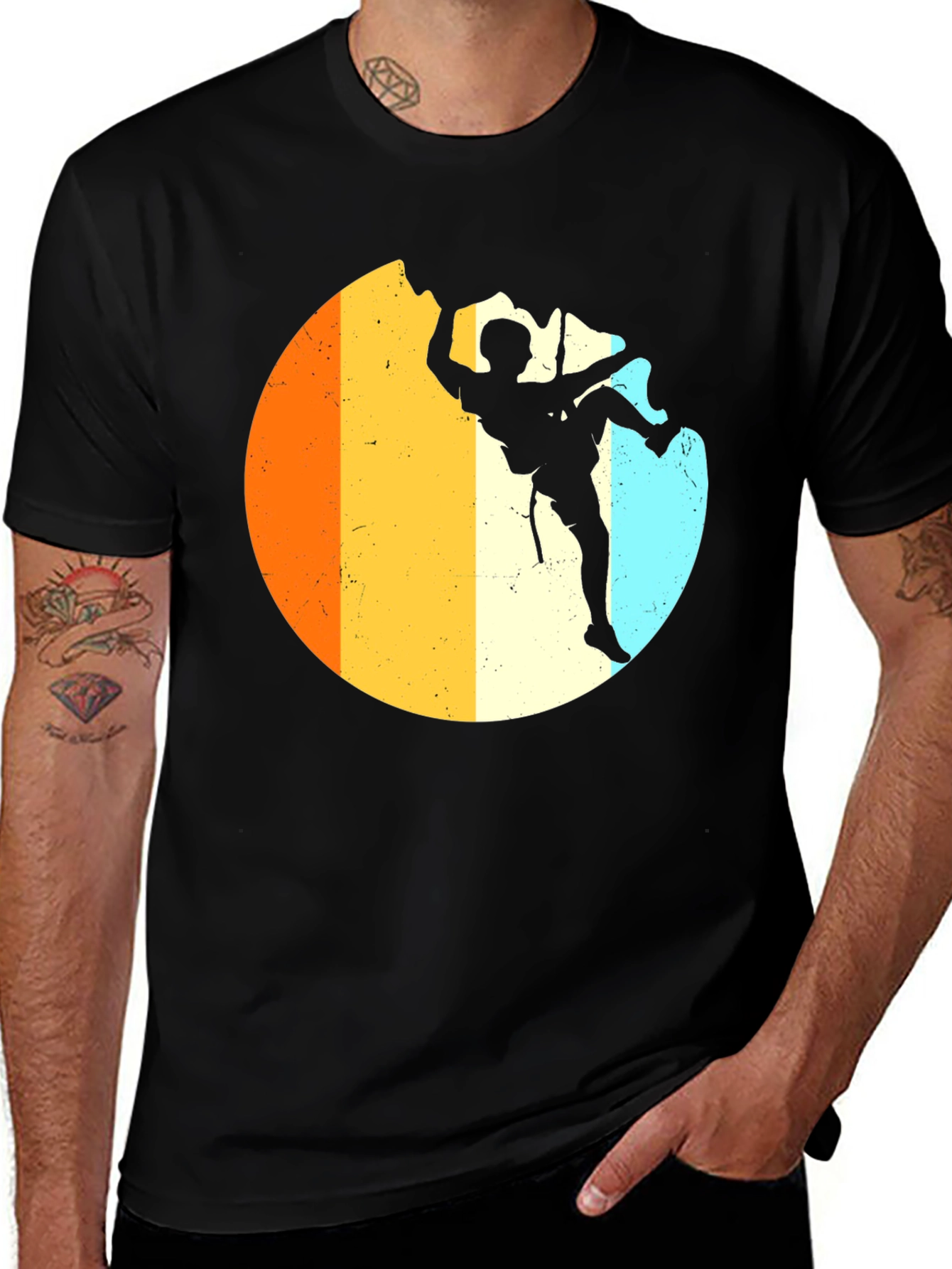 Variant 26 of Retro Rock Climbing T-Shirt - Adventure Tee