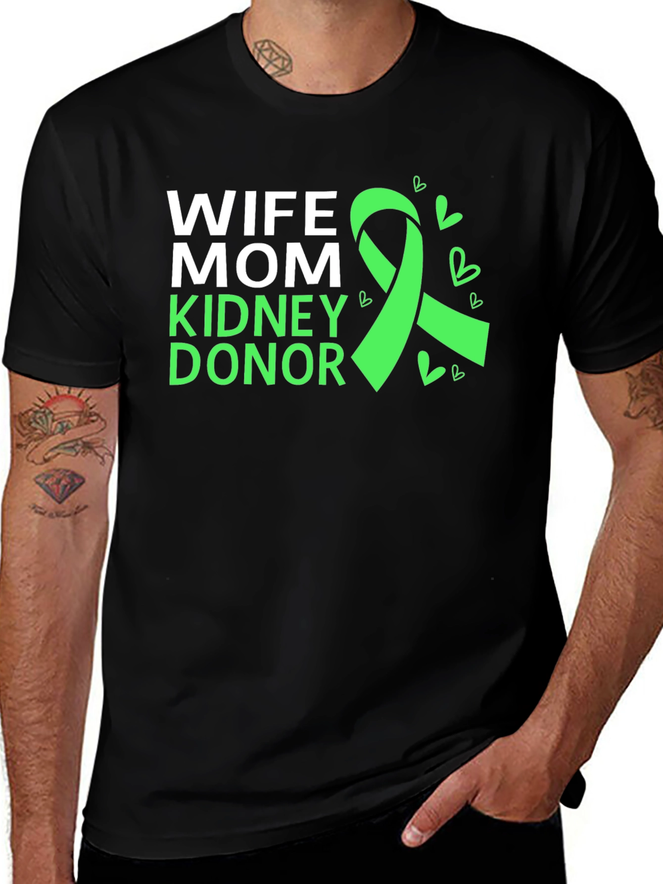 Variant 12 of Wife Mom Kidney Donor Awareness T-Shirt