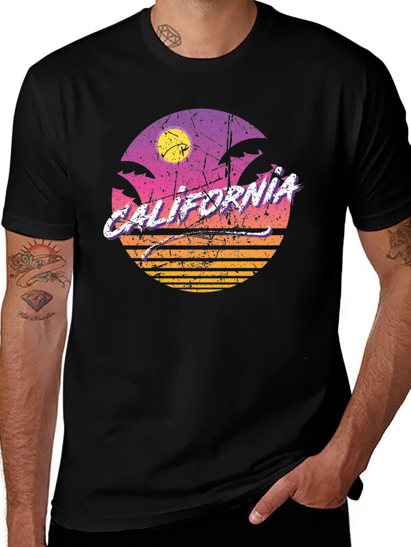 Variant 17 of Retro California Sunset T-Shirt