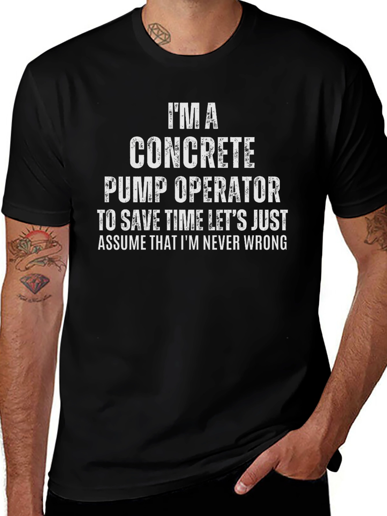 Variant 10 of Concrete Pump Operator - Men's Funny T-Shirt