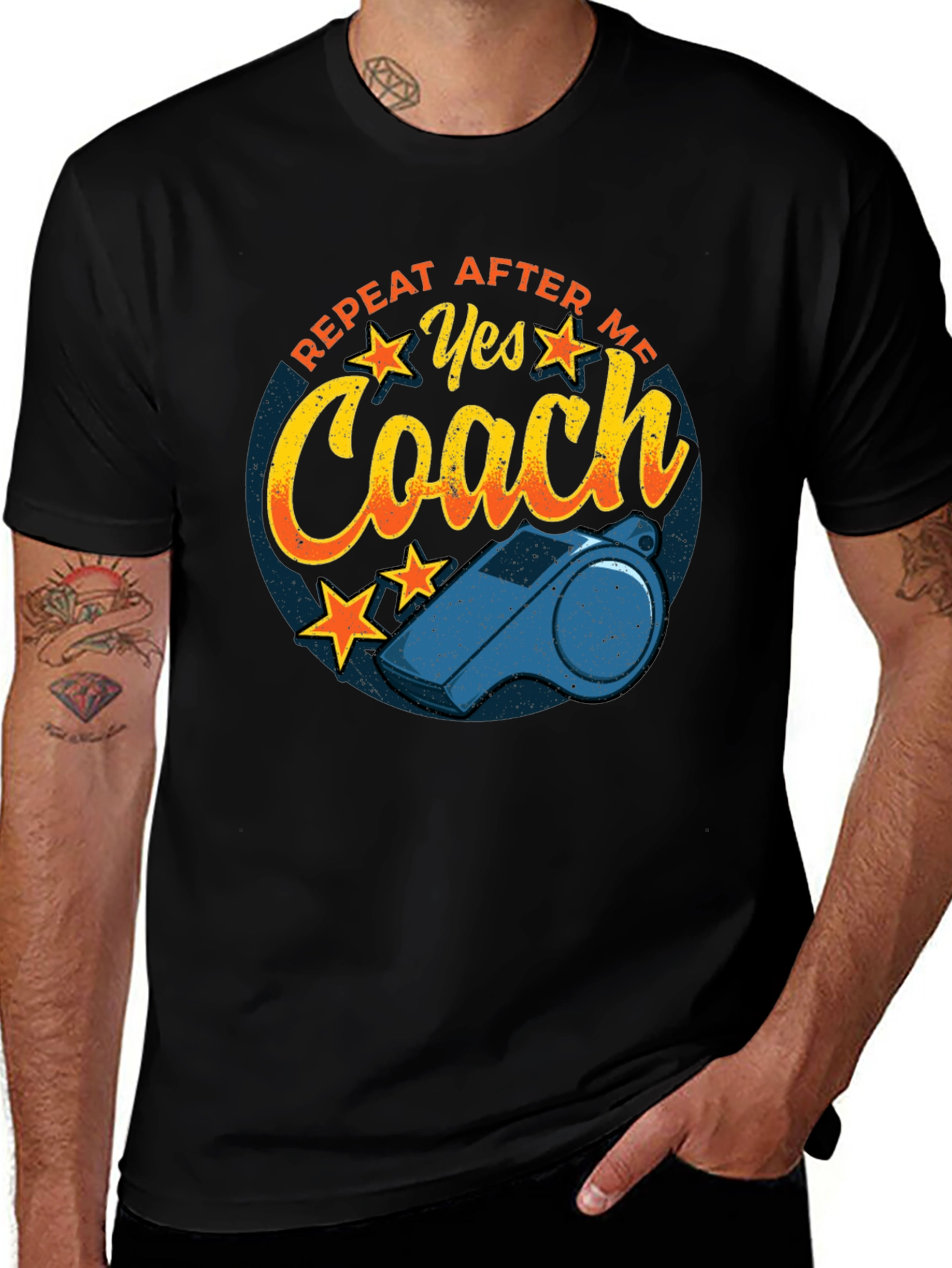 Variant 5 of Yes Coach T-Shirt - Funny Sports Whistle Tee