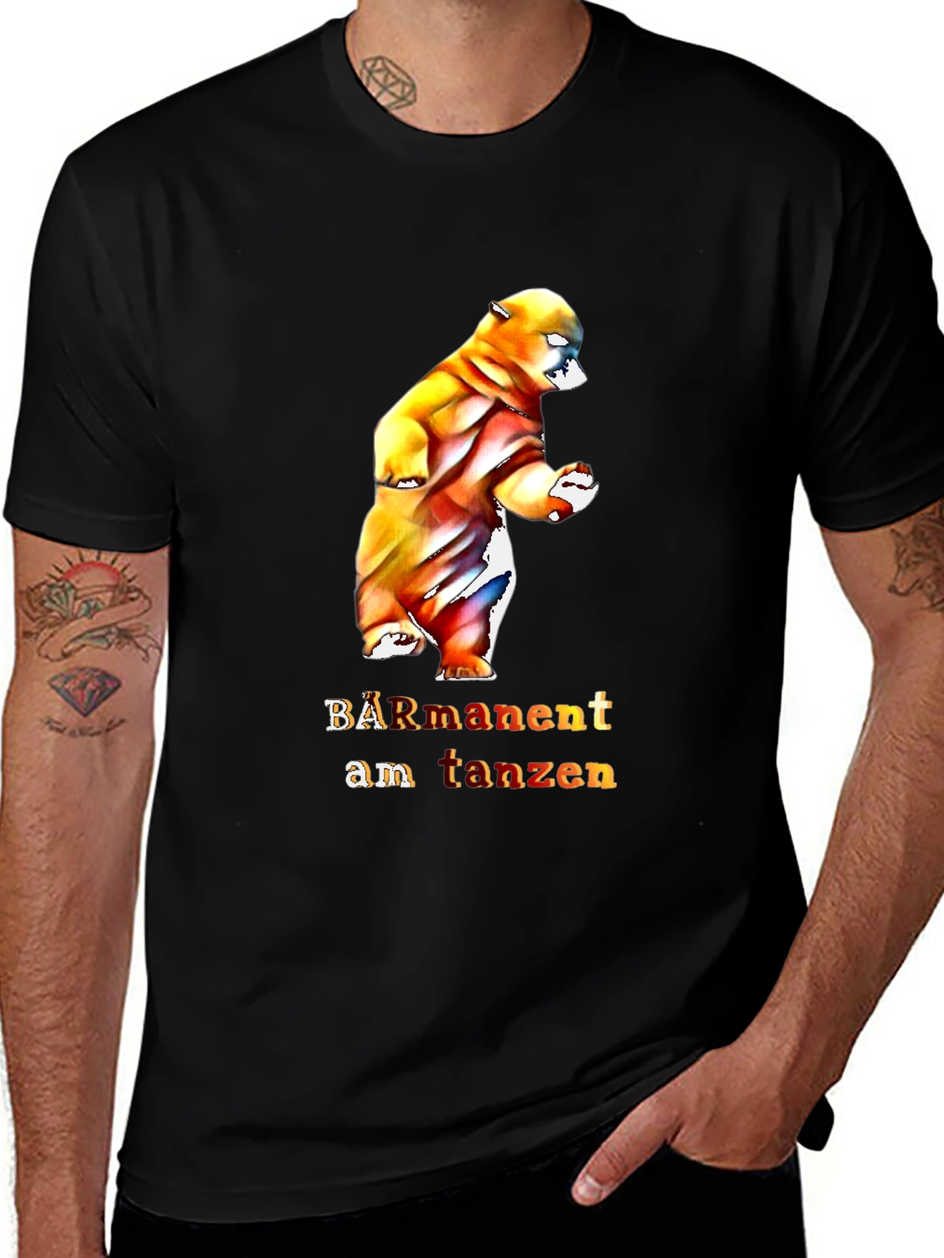 Variant 18 of BÄRmanent am tanzen Bear Graphic Tee